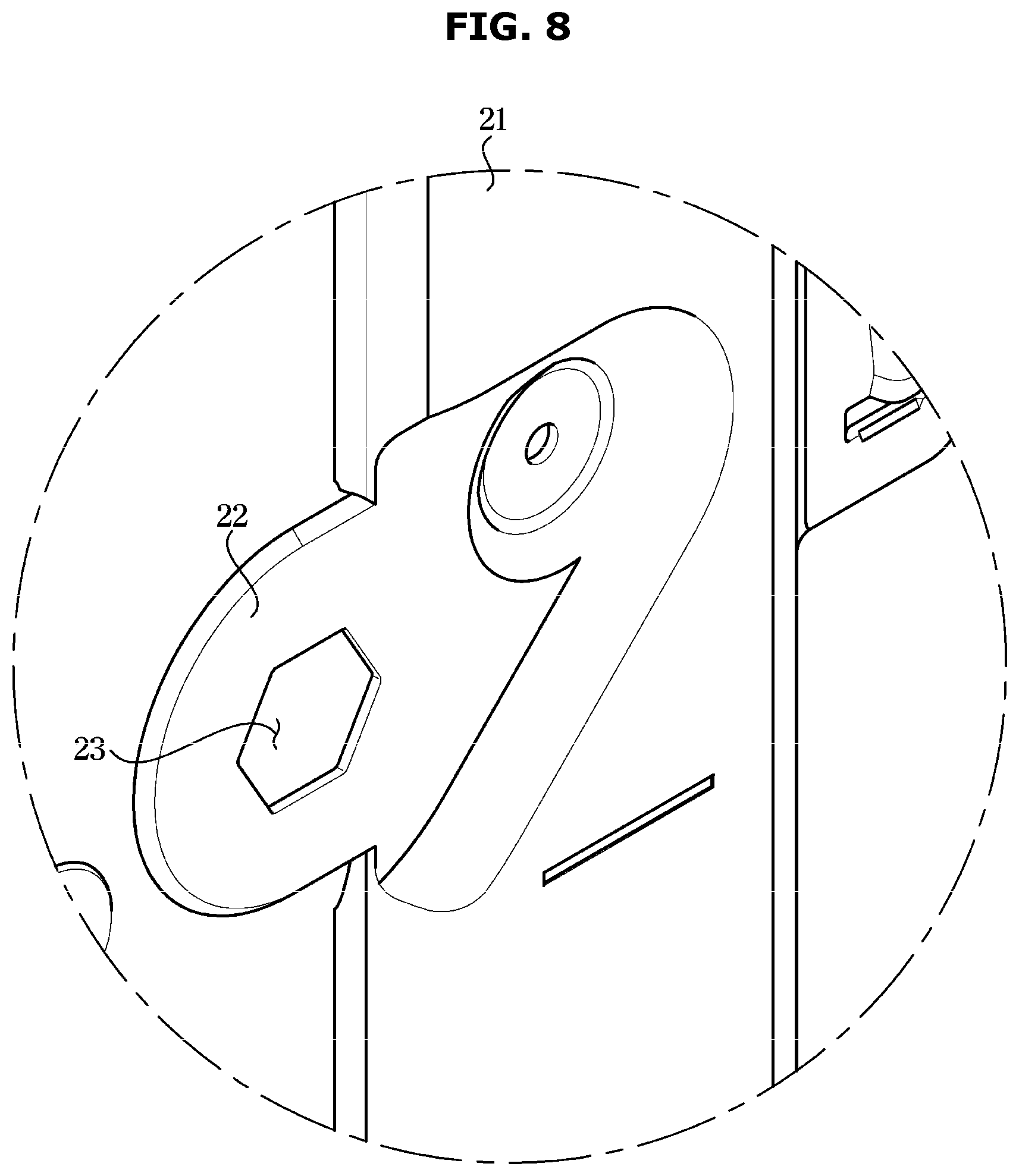 Patent US12306665 Figure 8 – Display apparatus