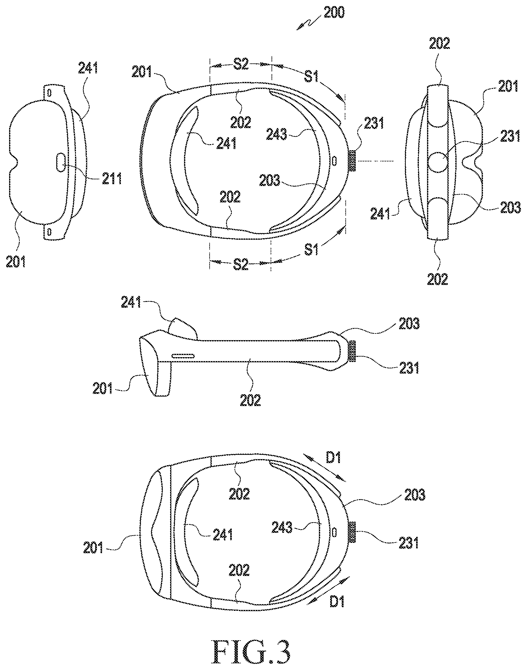 Patent US12306668 Figure 3 – Wearable electronic device including adjusting part