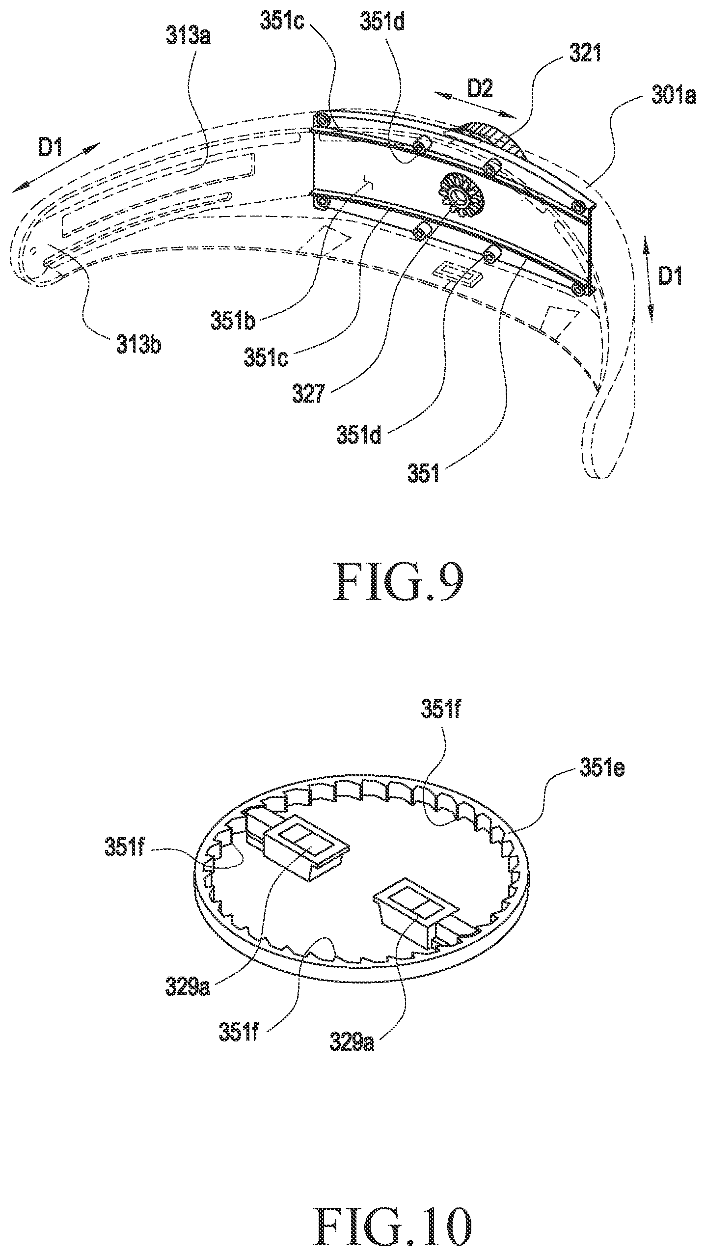Patent US12306668 Figure 7 – Wearable electronic device including adjusting part