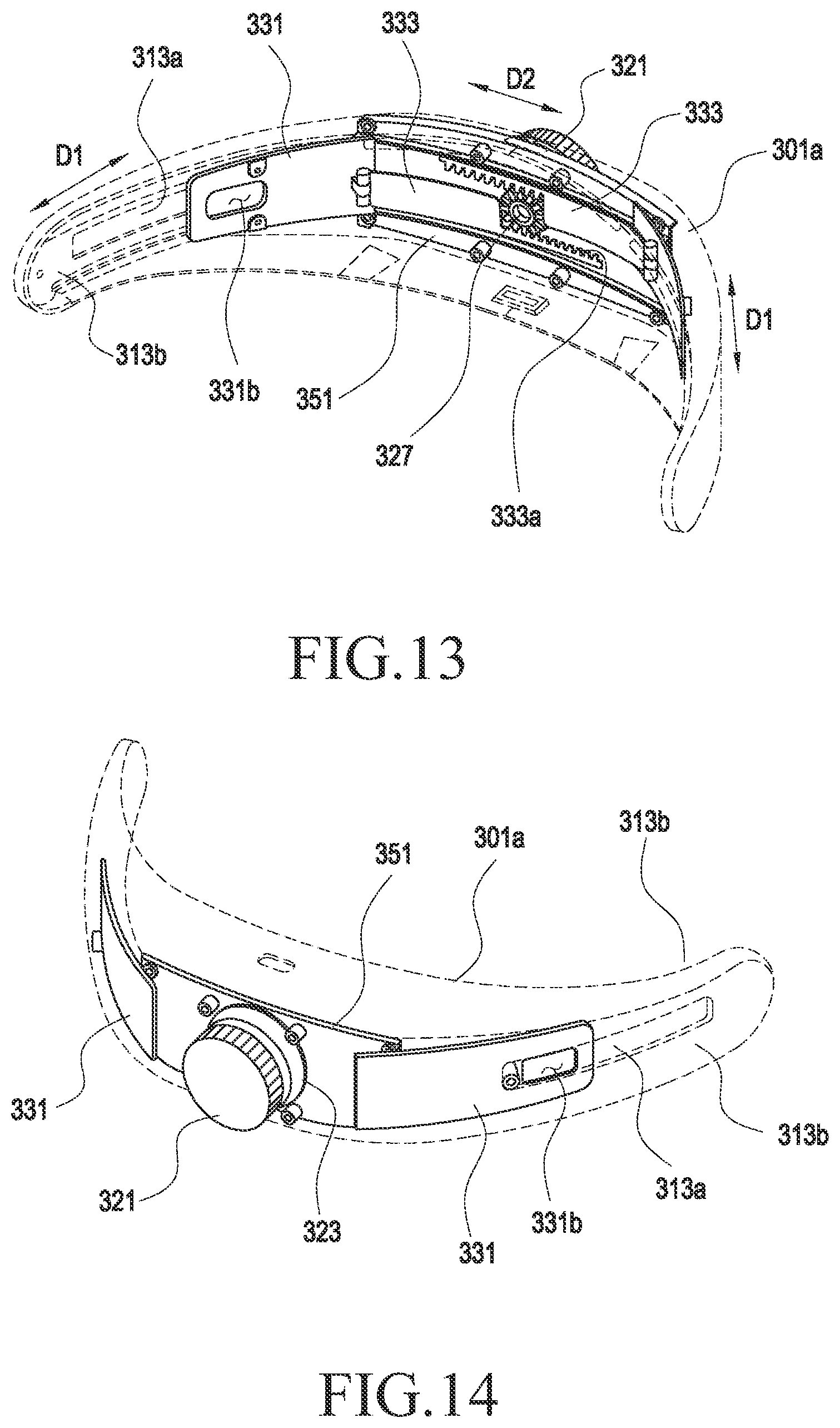 Patent US12306668 Figure 9 – Wearable electronic device including adjusting part