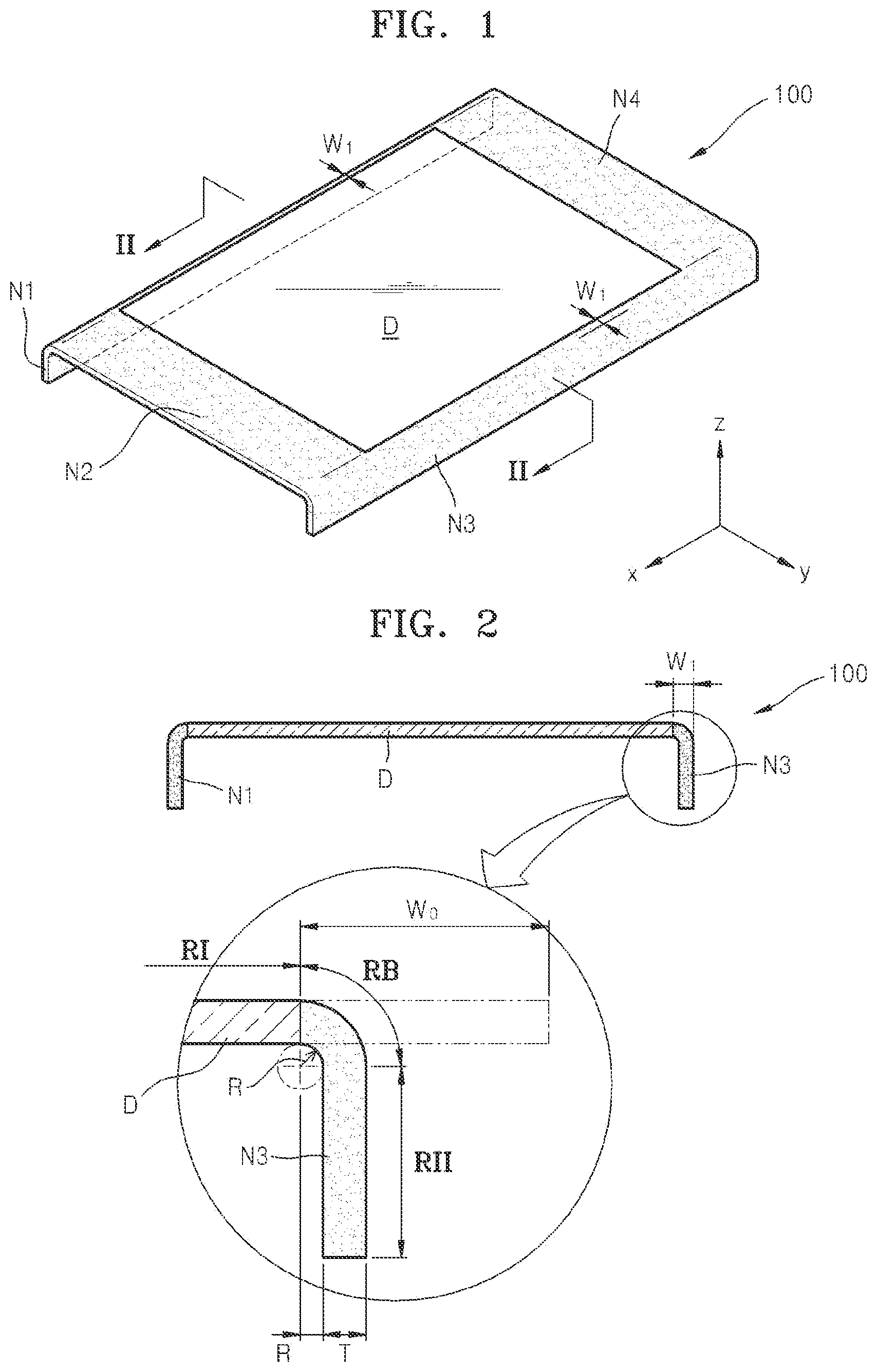 Patent US12306670 Figure 1 – Flexible display panel having four non-display regions outside a display region and display apparatus including the flexible display panel