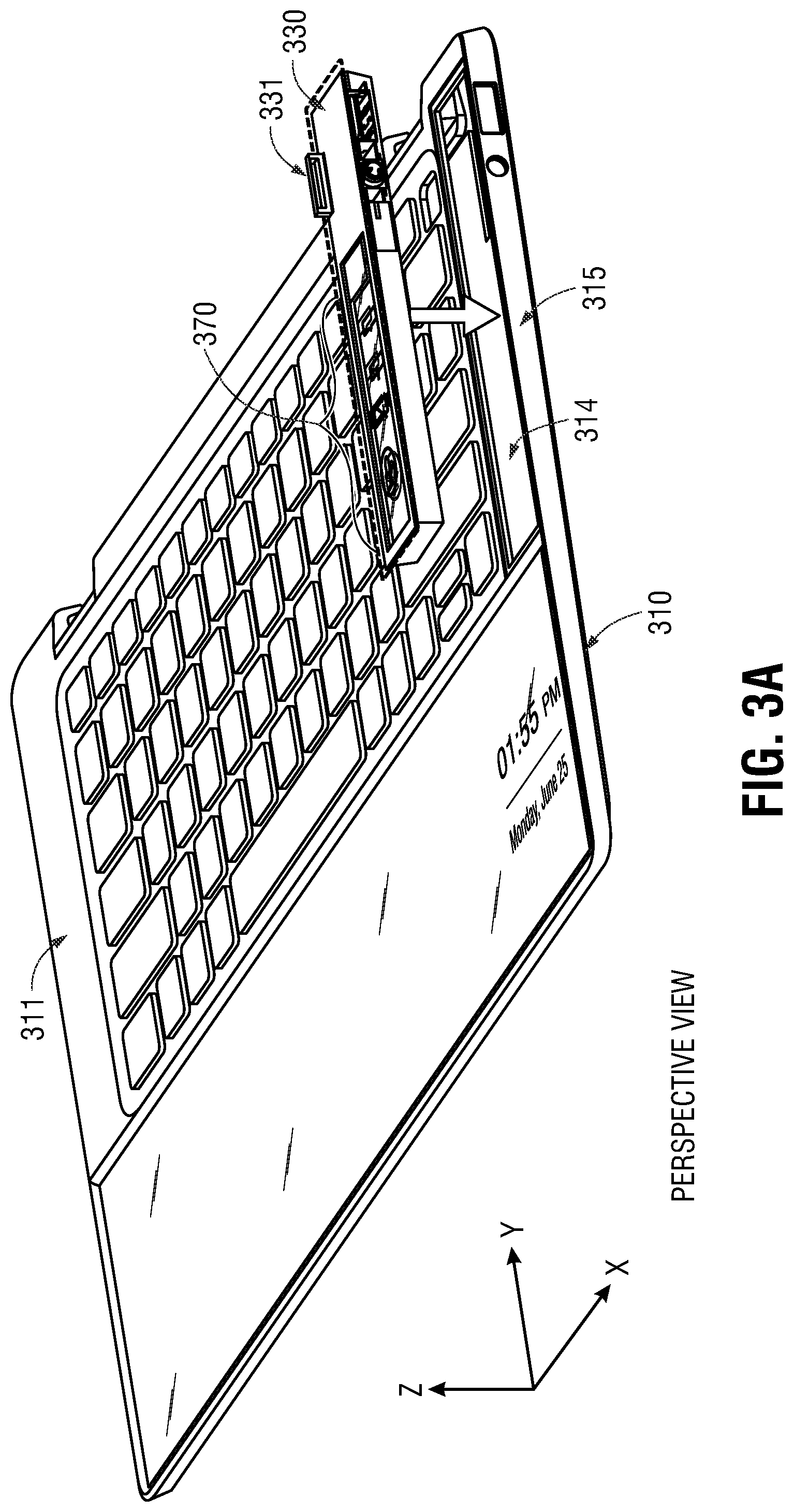 Patent US12306675 Figure 3 – System and method of manufacture for replaceable icon and speaker module with animated touch-actuated icons