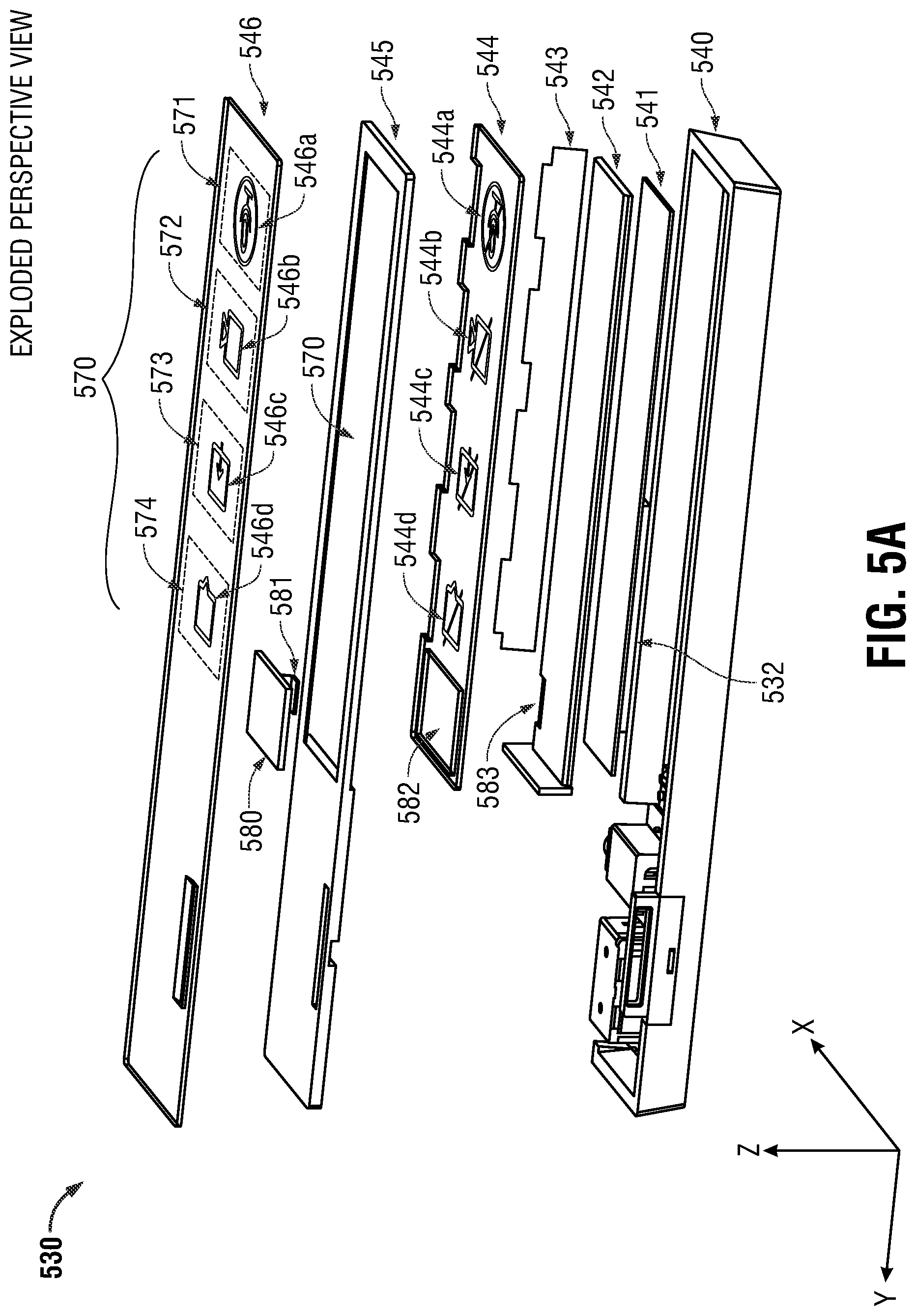 Patent US12306675 Figure 10 – System and method of manufacture for replaceable icon and speaker module with animated touch-actuated icons
