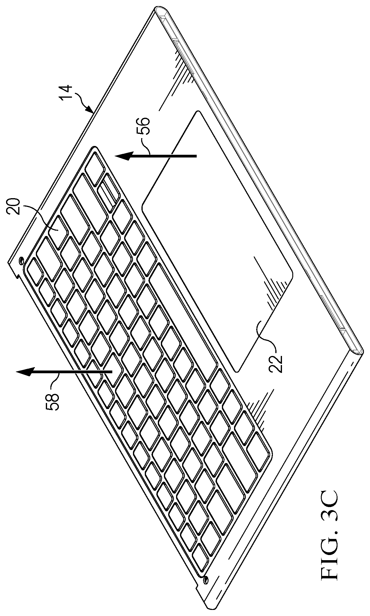 Patent US12306676 Figure 5 – Information handling system keyboard with rapid assembly and disassembly to aid recycling