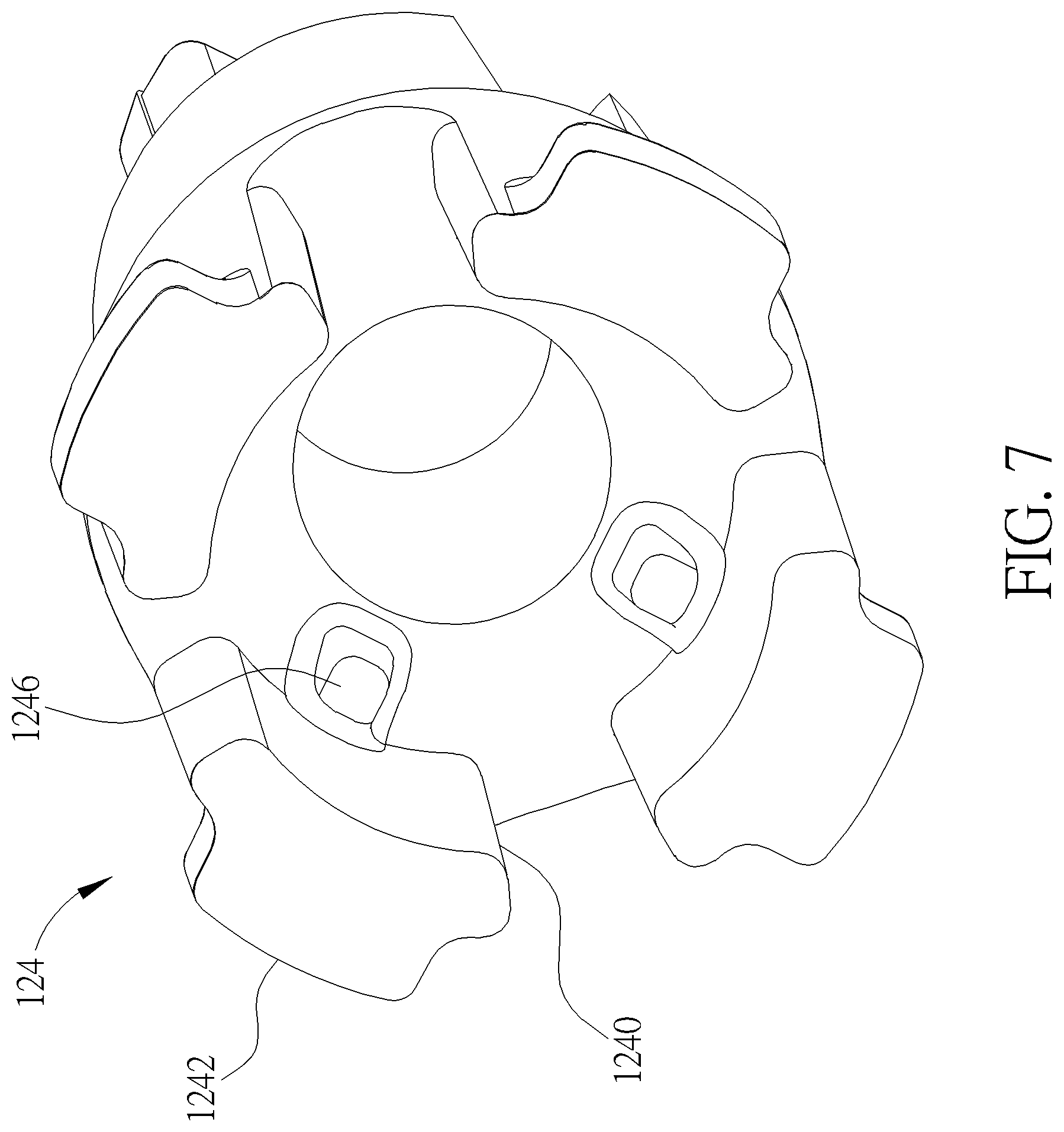 Patent US12306678 Figure 7 – Electronic device, rotating module and pivot structure