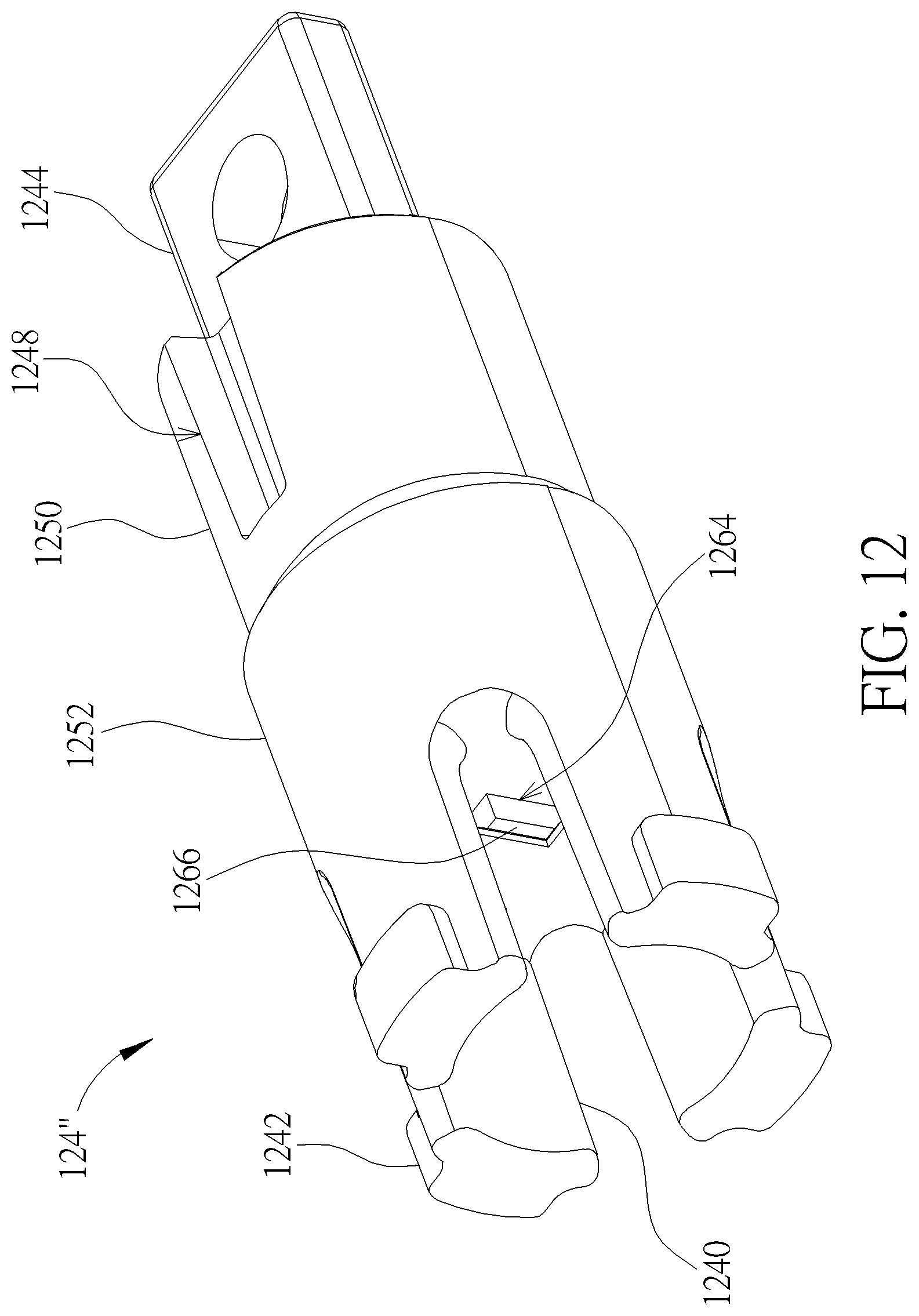 Patent US12306678 Figure 12 – Electronic device, rotating module and pivot structure