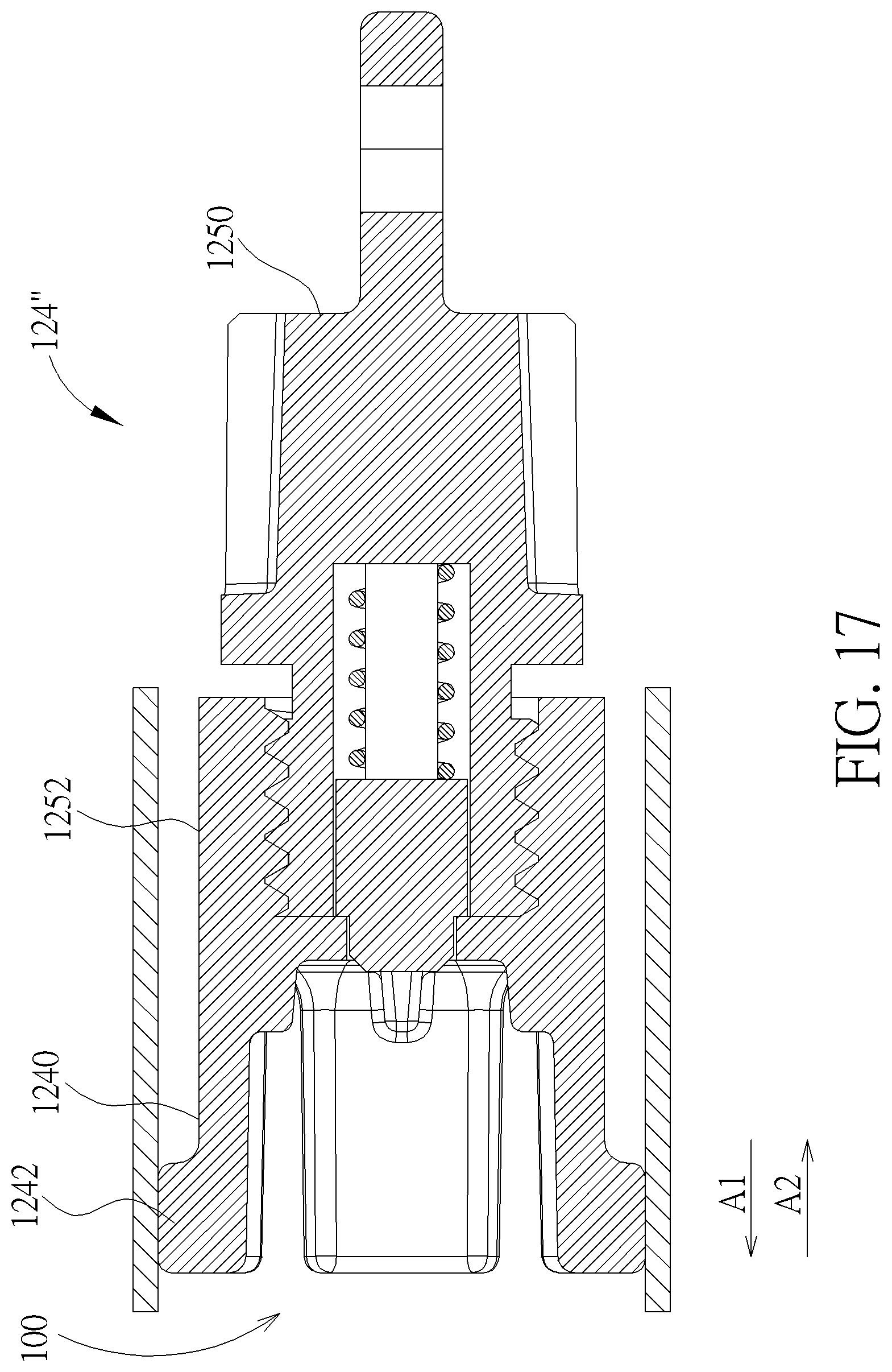 Patent US12306678 Figure 17 – Electronic device, rotating module and pivot structure