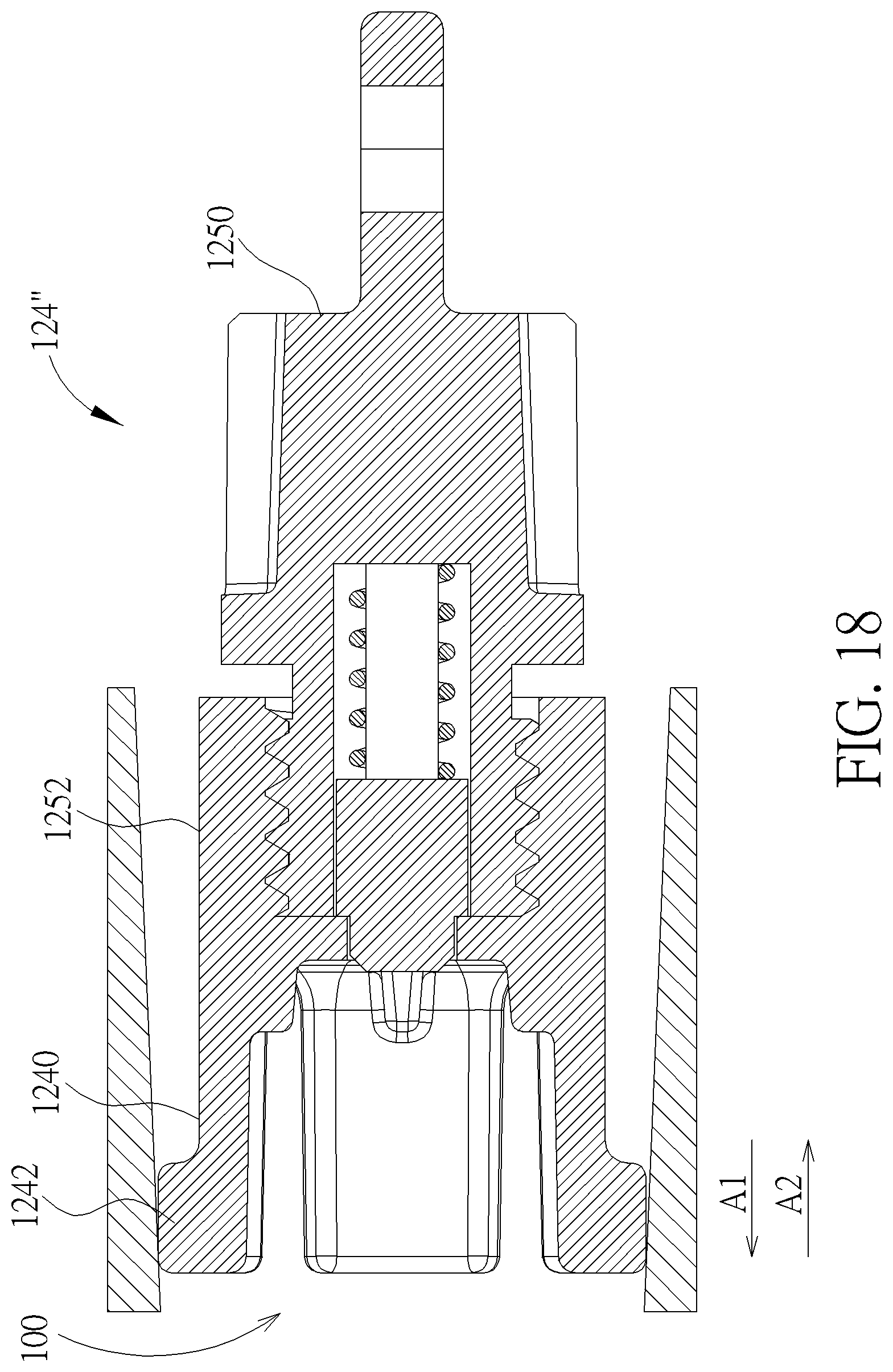 Patent US12306678 Figure 18 – Electronic device, rotating module and pivot structure
