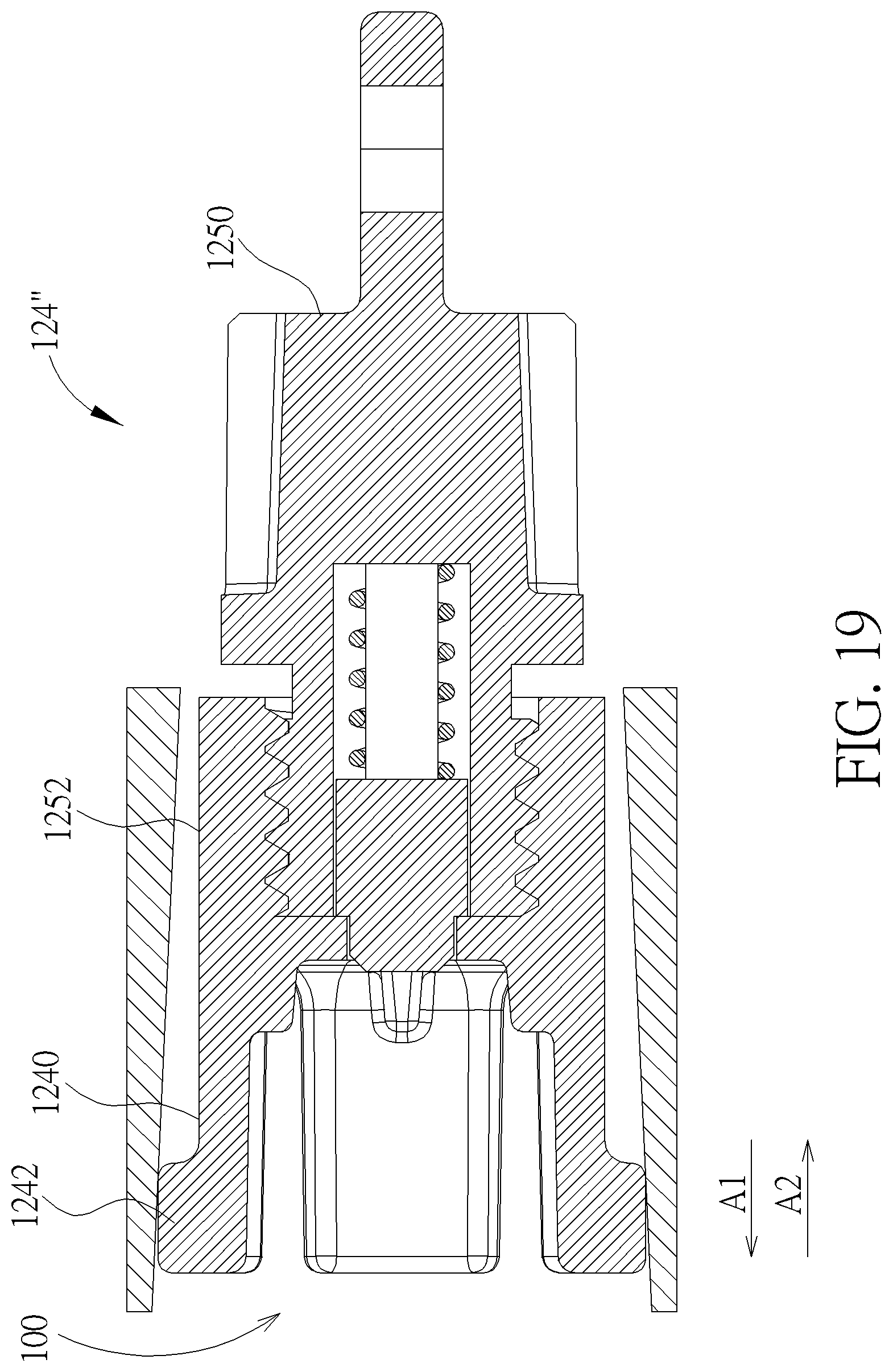 Patent US12306678 Figure 19 – Electronic device, rotating module and pivot structure