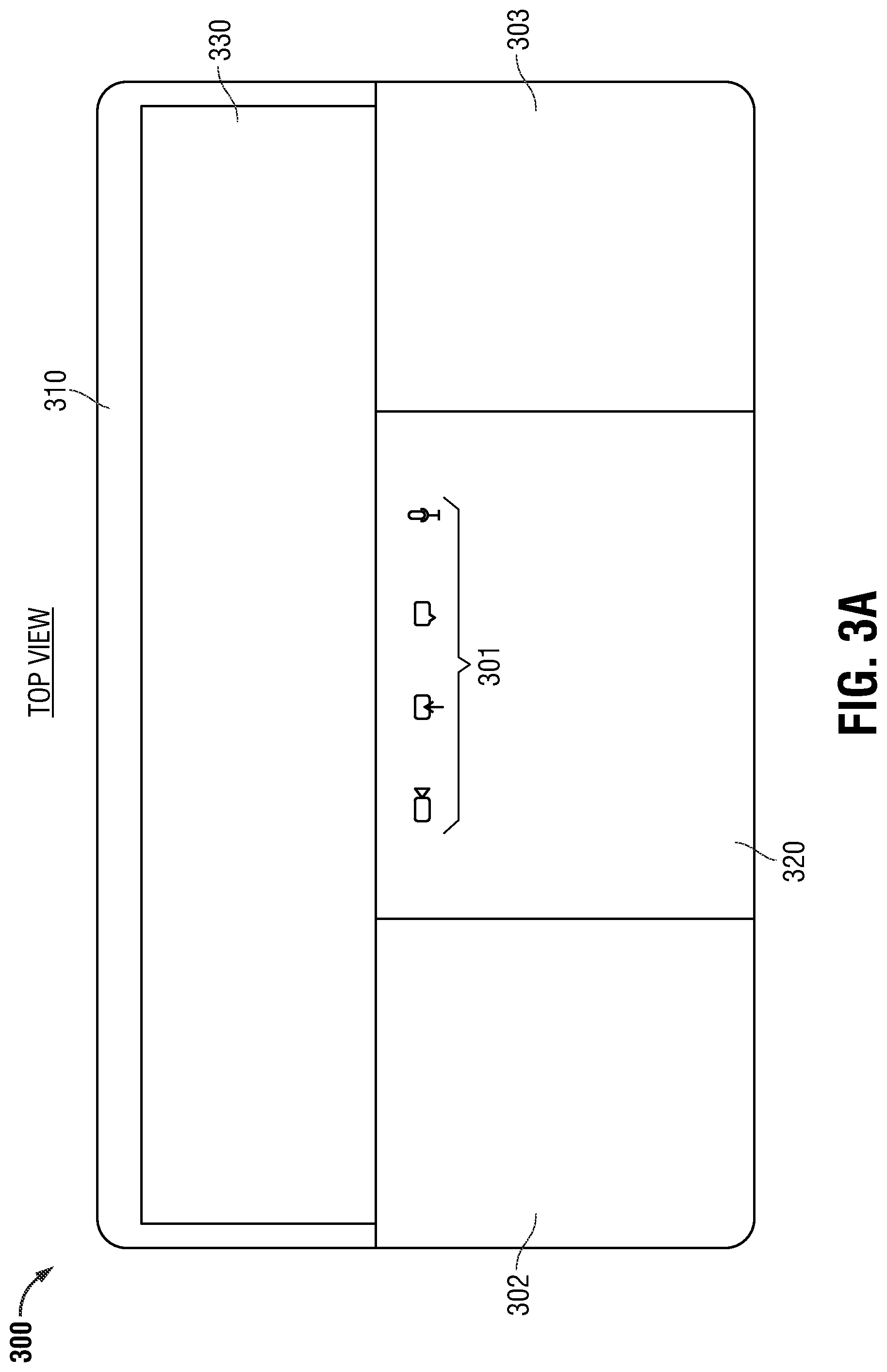 Patent US12306679 Figure 3 – System and method of manufacturing a haptic touchpad and palm rest assembly with light-diffusing composite substrate of woven glass fiber impregnated with polycarbonate