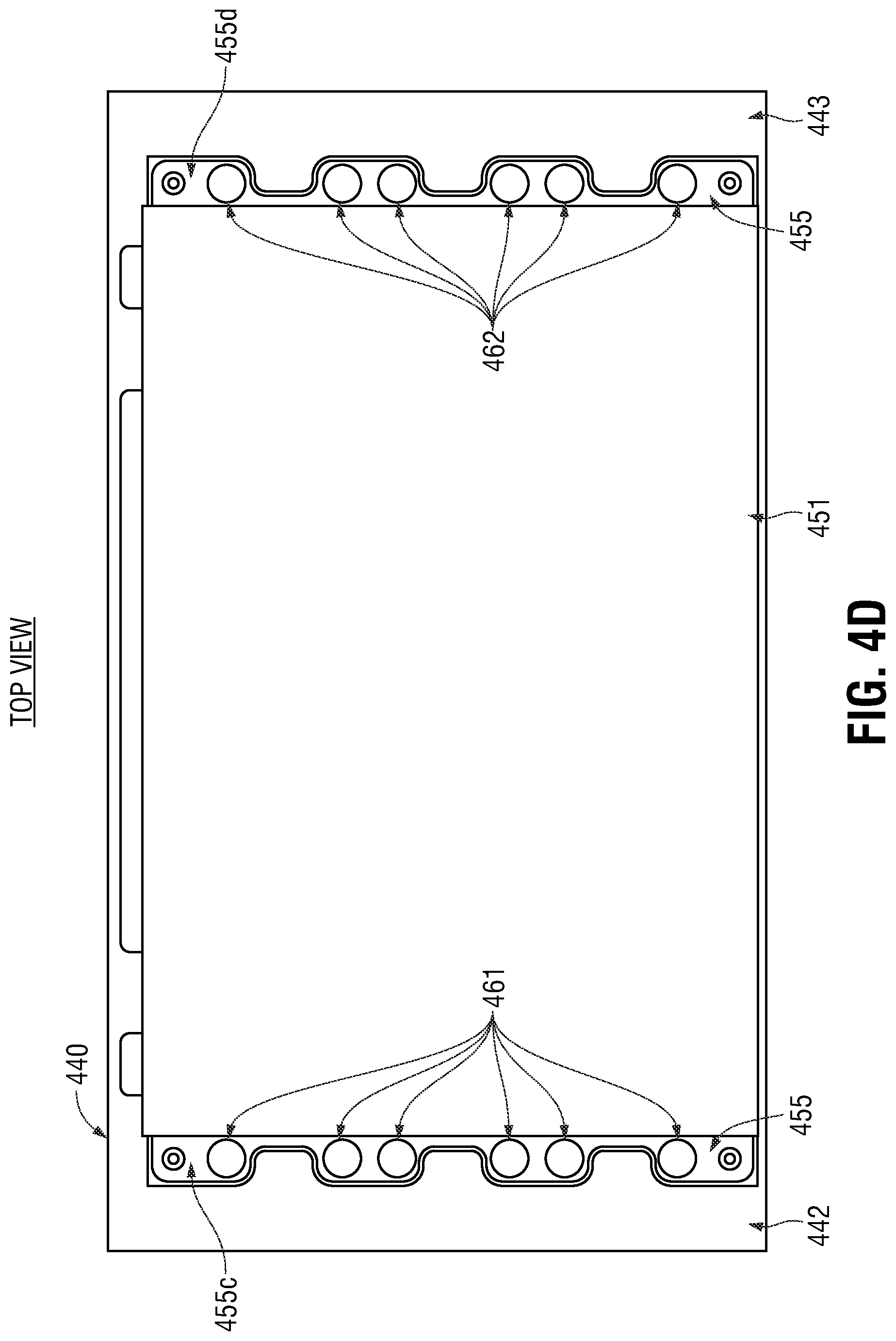 Patent US12306679 Figure 8 – System and method of manufacturing a haptic touchpad and palm rest assembly with light-diffusing composite substrate of woven glass fiber impregnated with polycarbonate