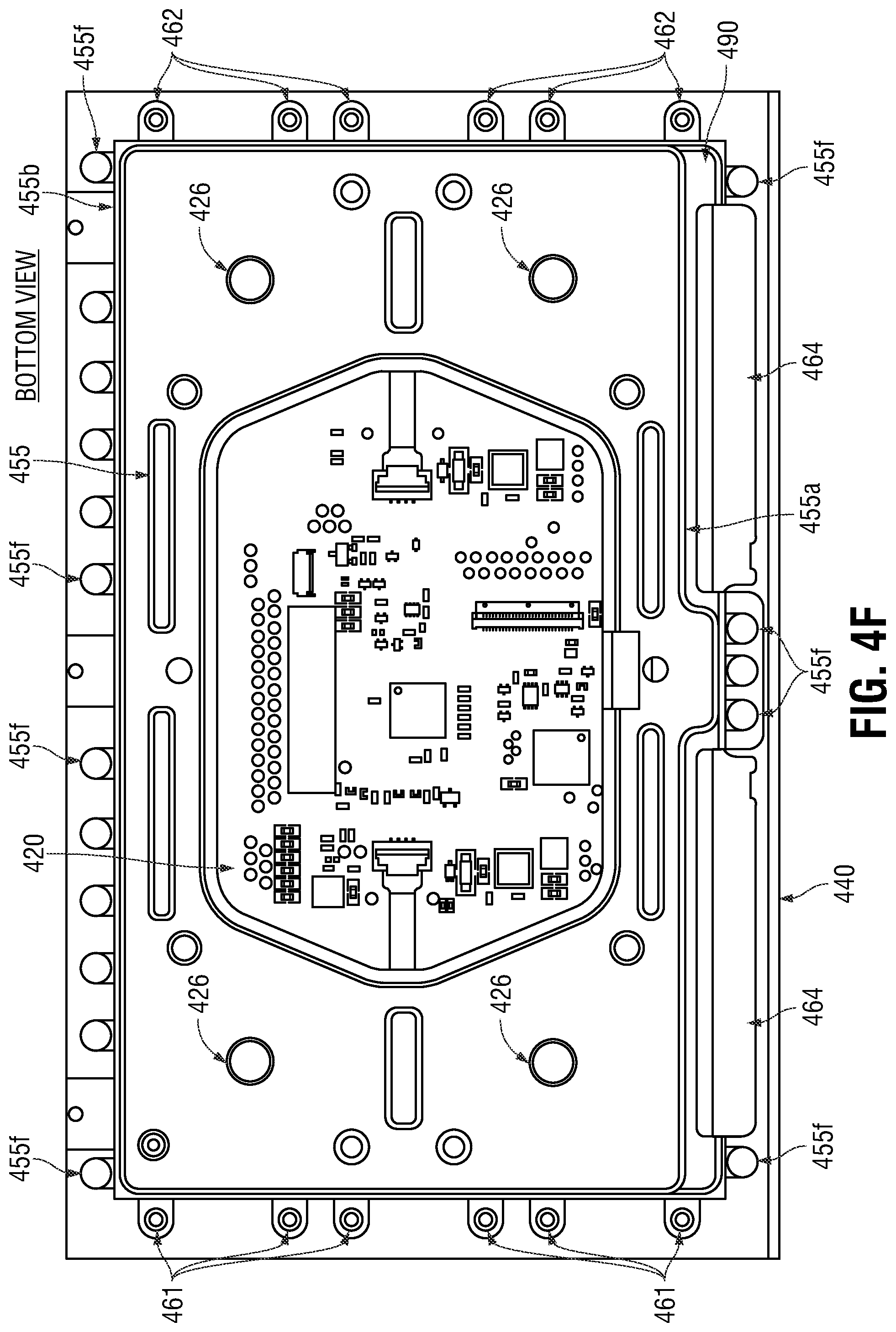 Patent US12306679 Figure 10 – System and method of manufacturing a haptic touchpad and palm rest assembly with light-diffusing composite substrate of woven glass fiber impregnated with polycarbonate