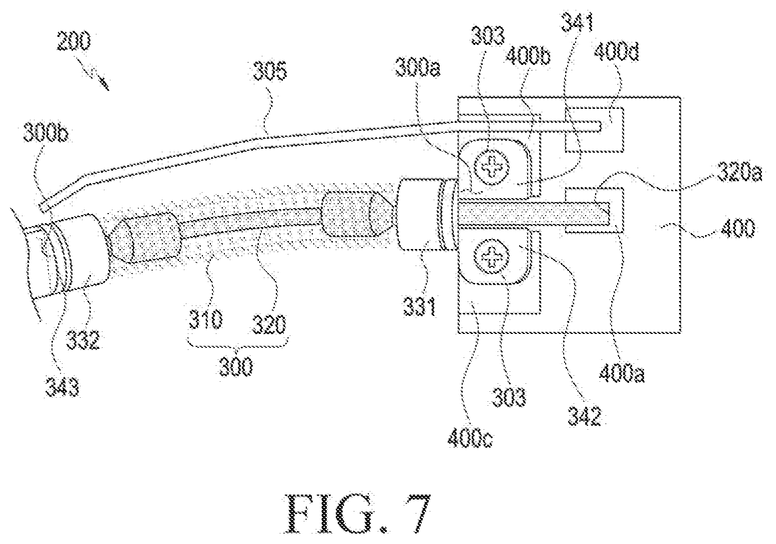 Patent US12306680 Figure 7 – Electronic device including connection member