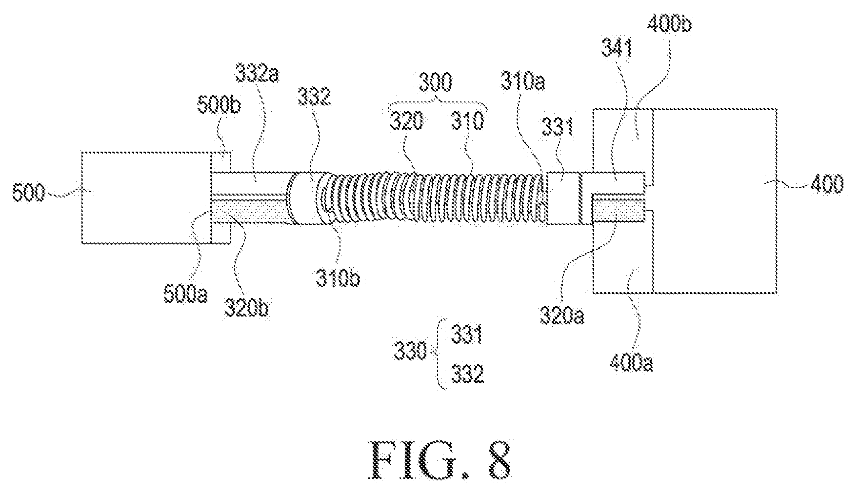 Patent US12306680 Figure 8 – Electronic device including connection member
