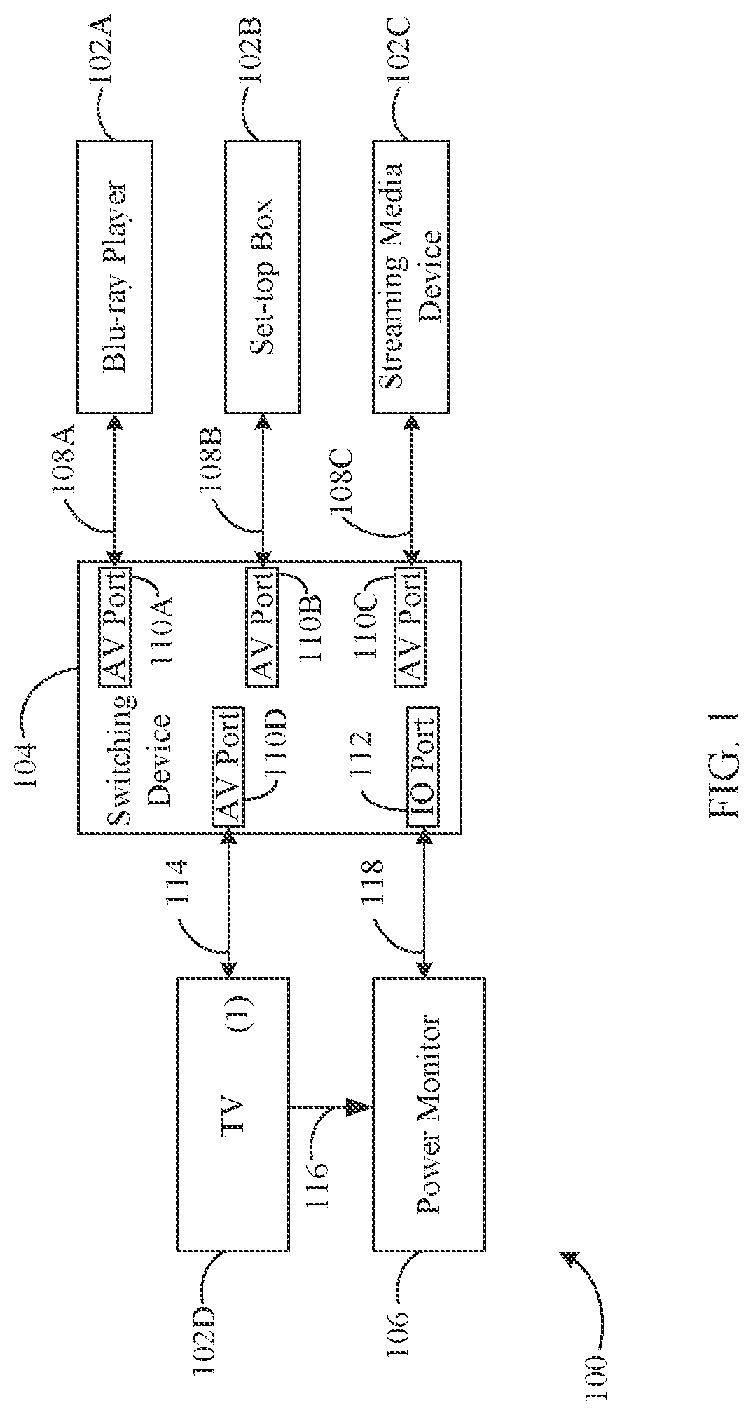 Patent US12306688 Figure 1 – Device state determination based on power signatures