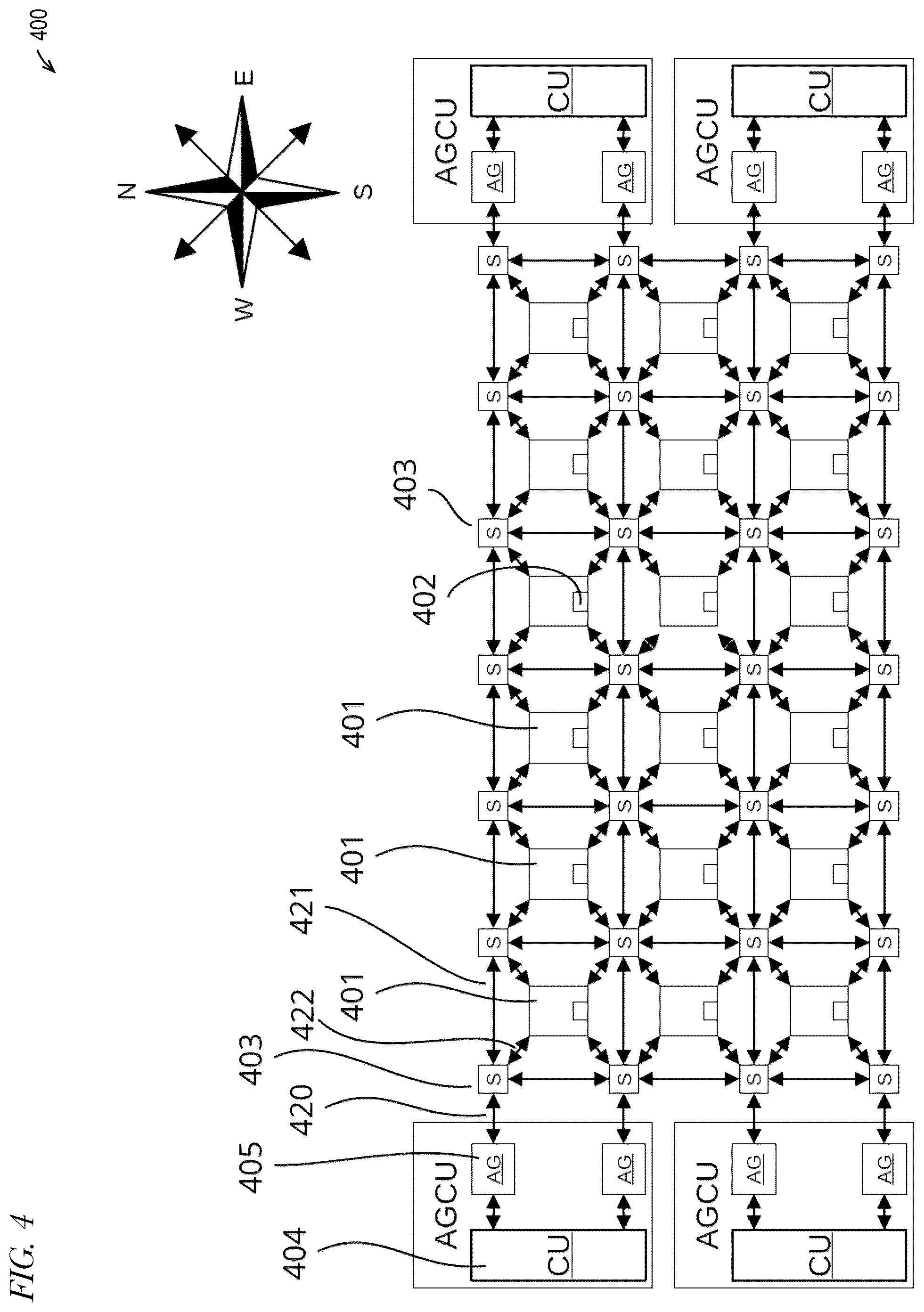 Patent US12306689 Figure 4 – Compiler that generates configuration information for configuring an integrated circuit to mitigate inductive-induced voltage droop