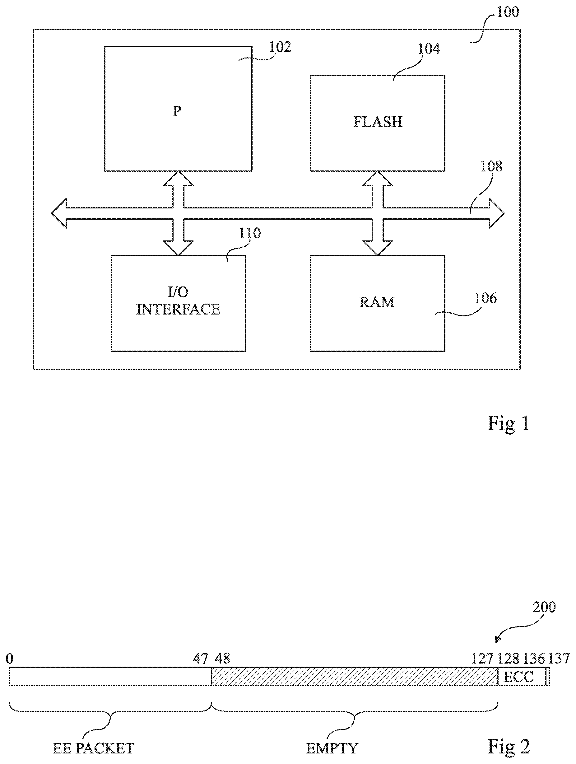 Patent US12306714 Figure 1 – Data memory emulation in flash memory