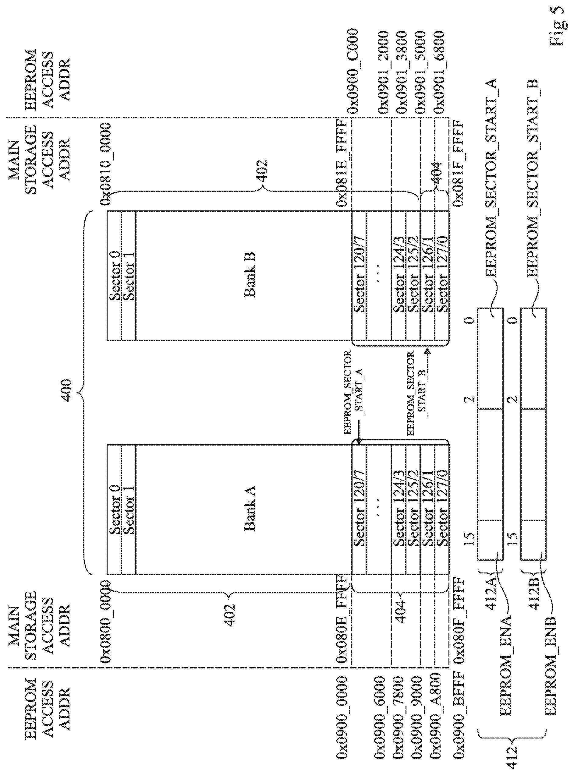 Patent US12306714 Figure 3 – Data memory emulation in flash memory