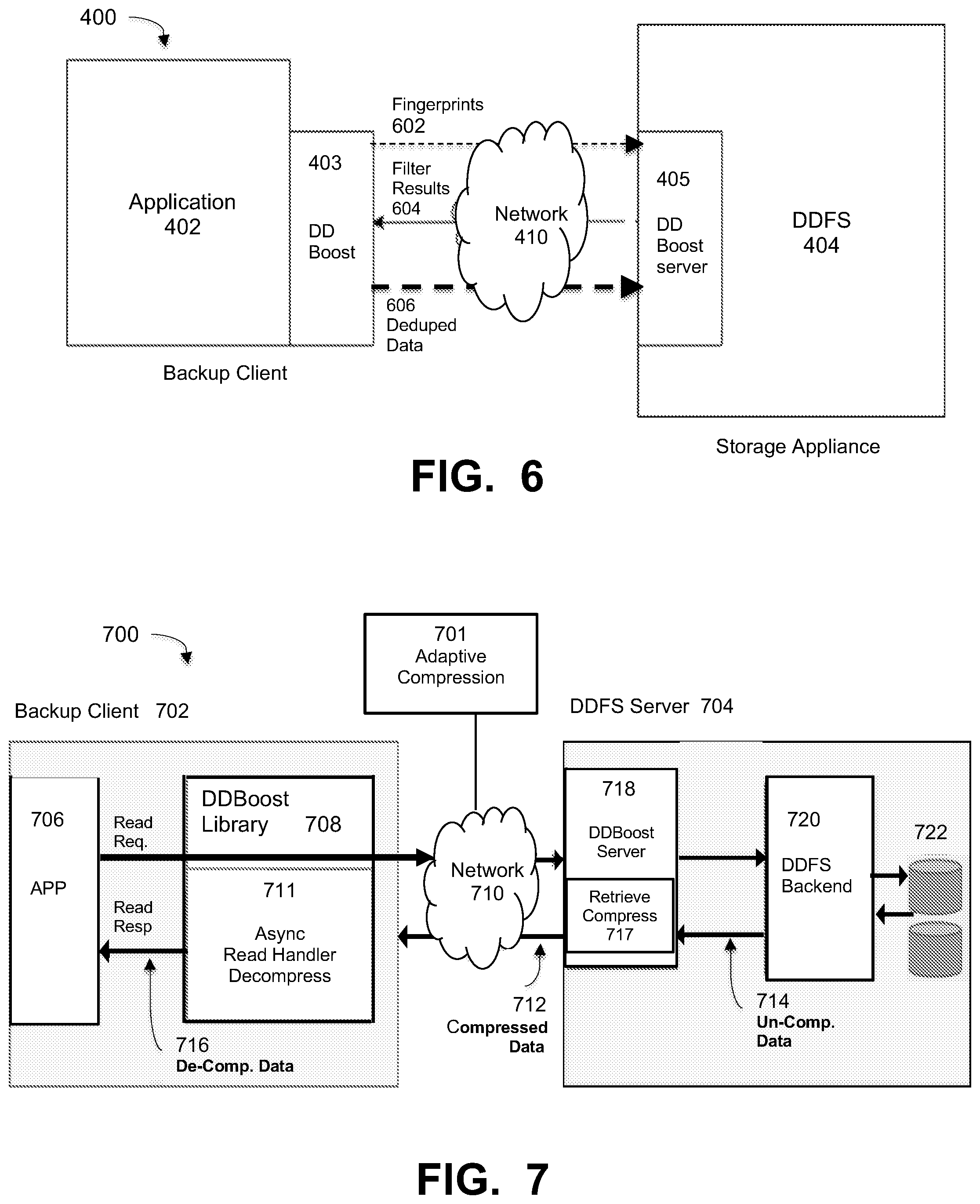 Patent US12306721 Figure 5 – Pre-filter check for compressibility using stored compression factors to improve reads in a deduplication file system