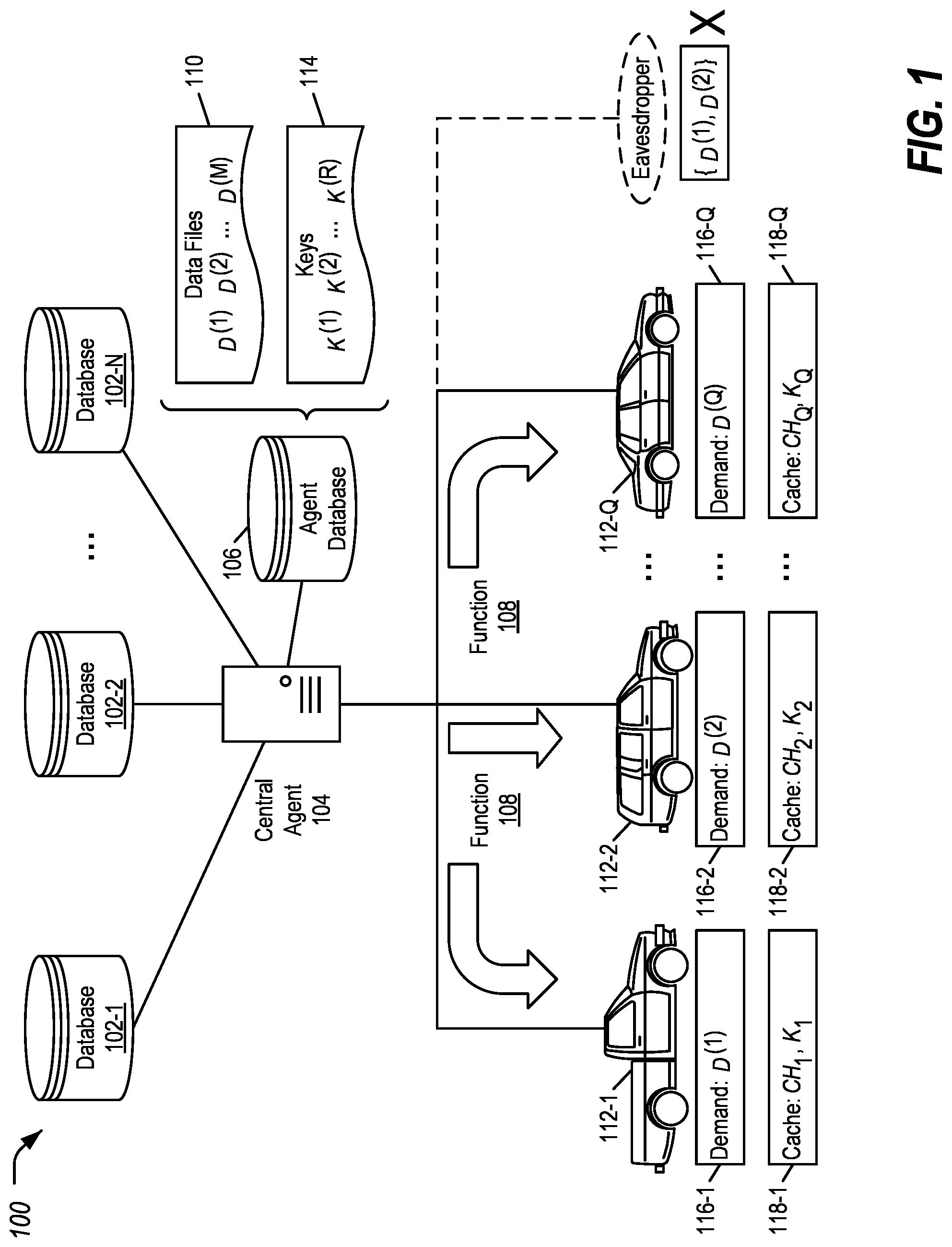 Patent US12306760 Figure 1 – Secure wireless data prefetching and delivery