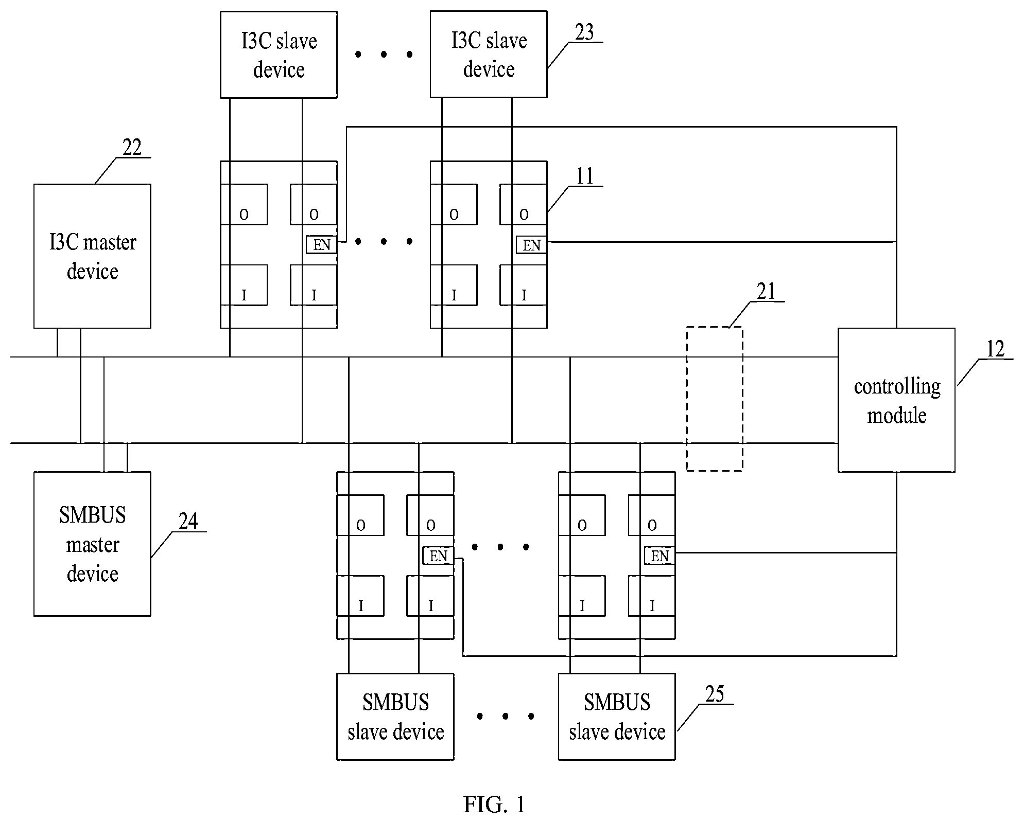 Patent US12306786 Figure 1 – Communication link switching control circuit, communication link and server