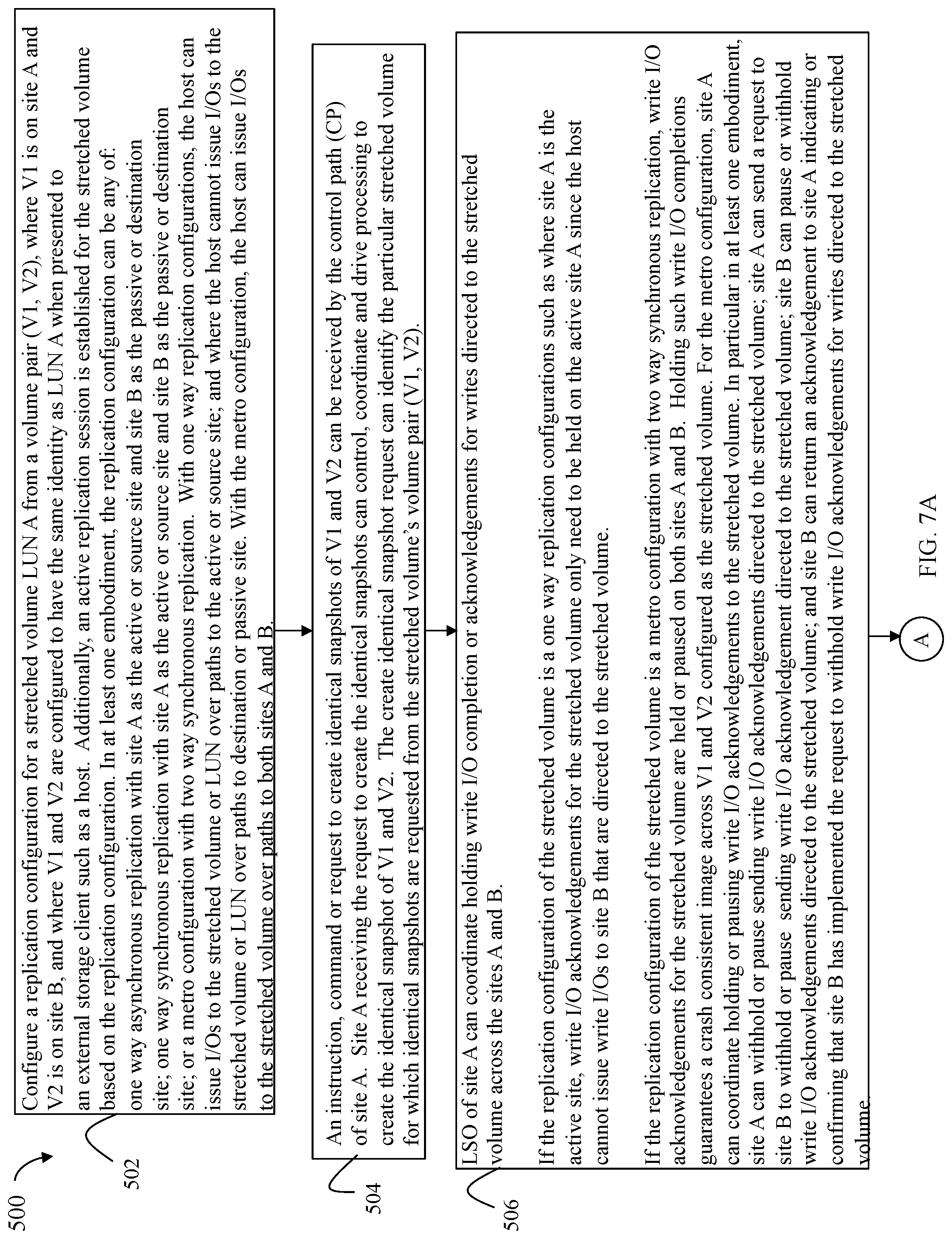 Patent US12306791 Figure 7 – Techniques for creating identical snapshots of replicated volumes
