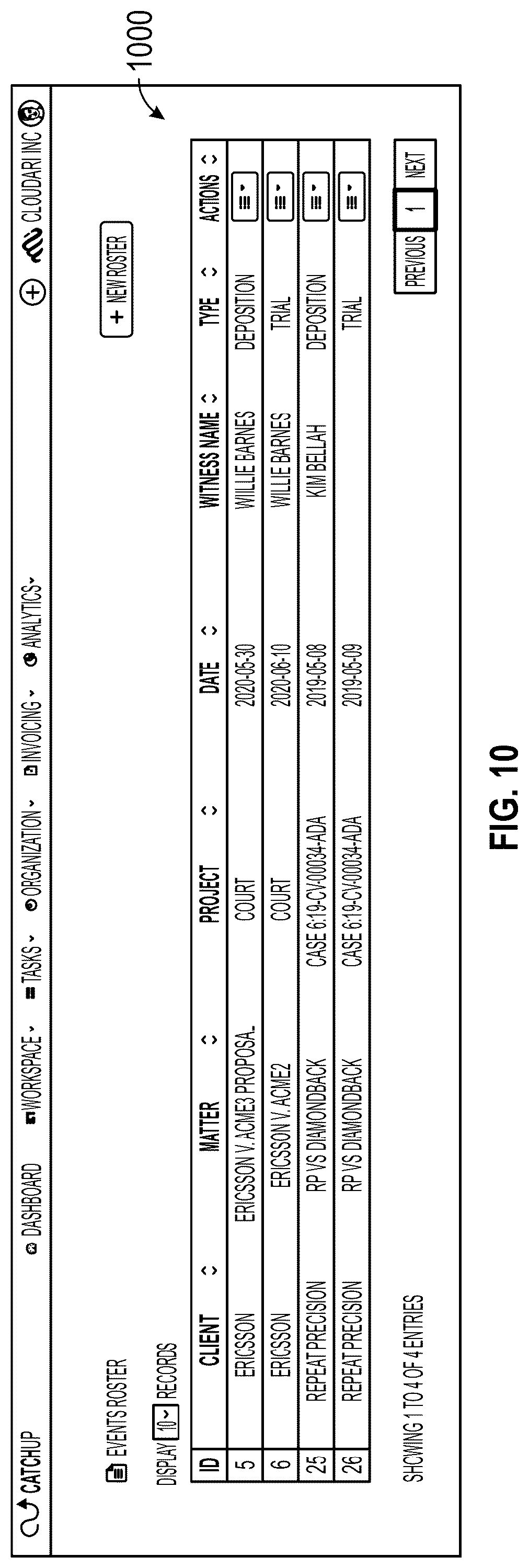 Patent US12306798 Figure 10 – Method and system for real-time collaboration, task linking, and code design and maintenance in software development
