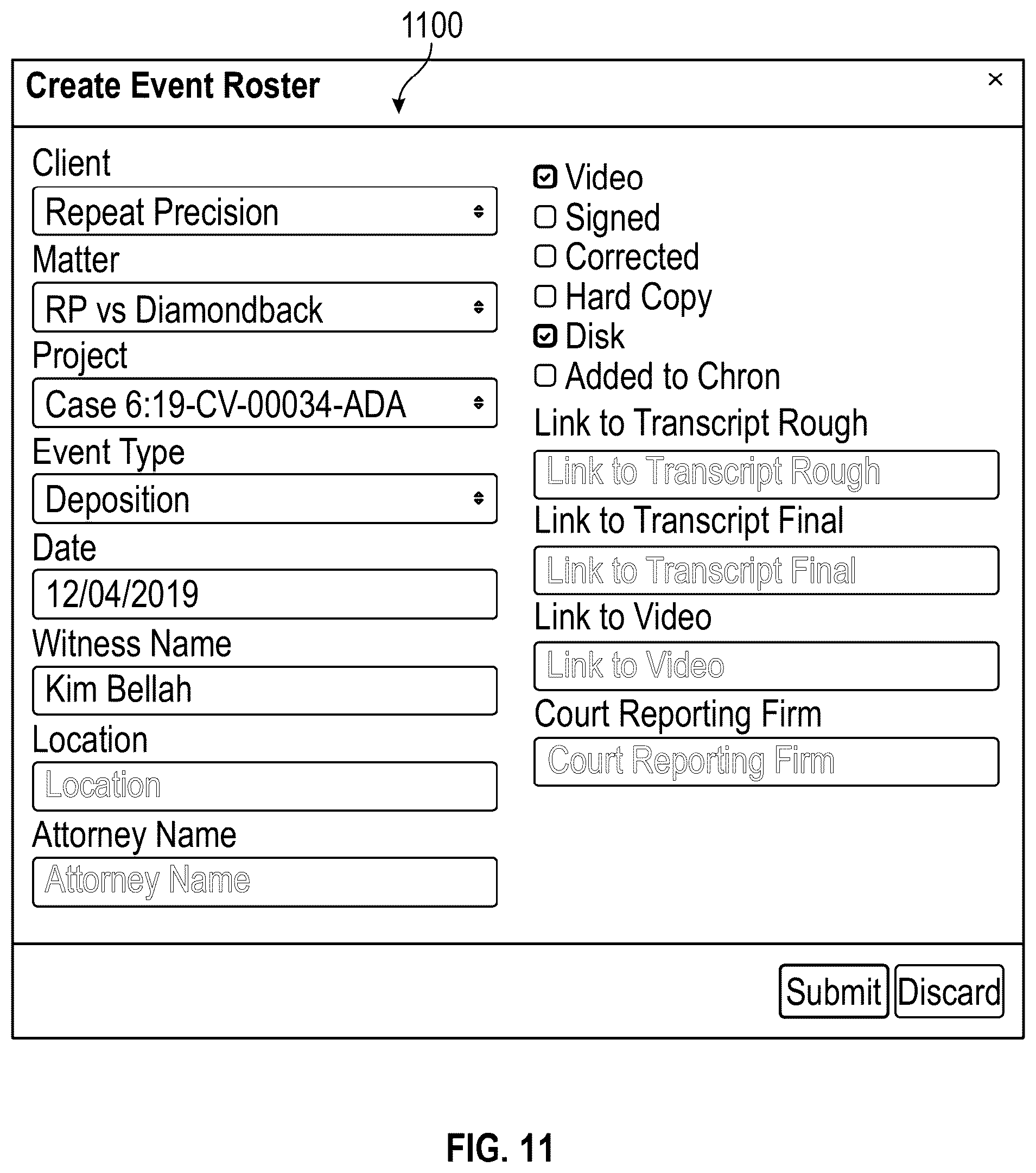 Patent US12306798 Figure 11 – Method and system for real-time collaboration, task linking, and code design and maintenance in software development
