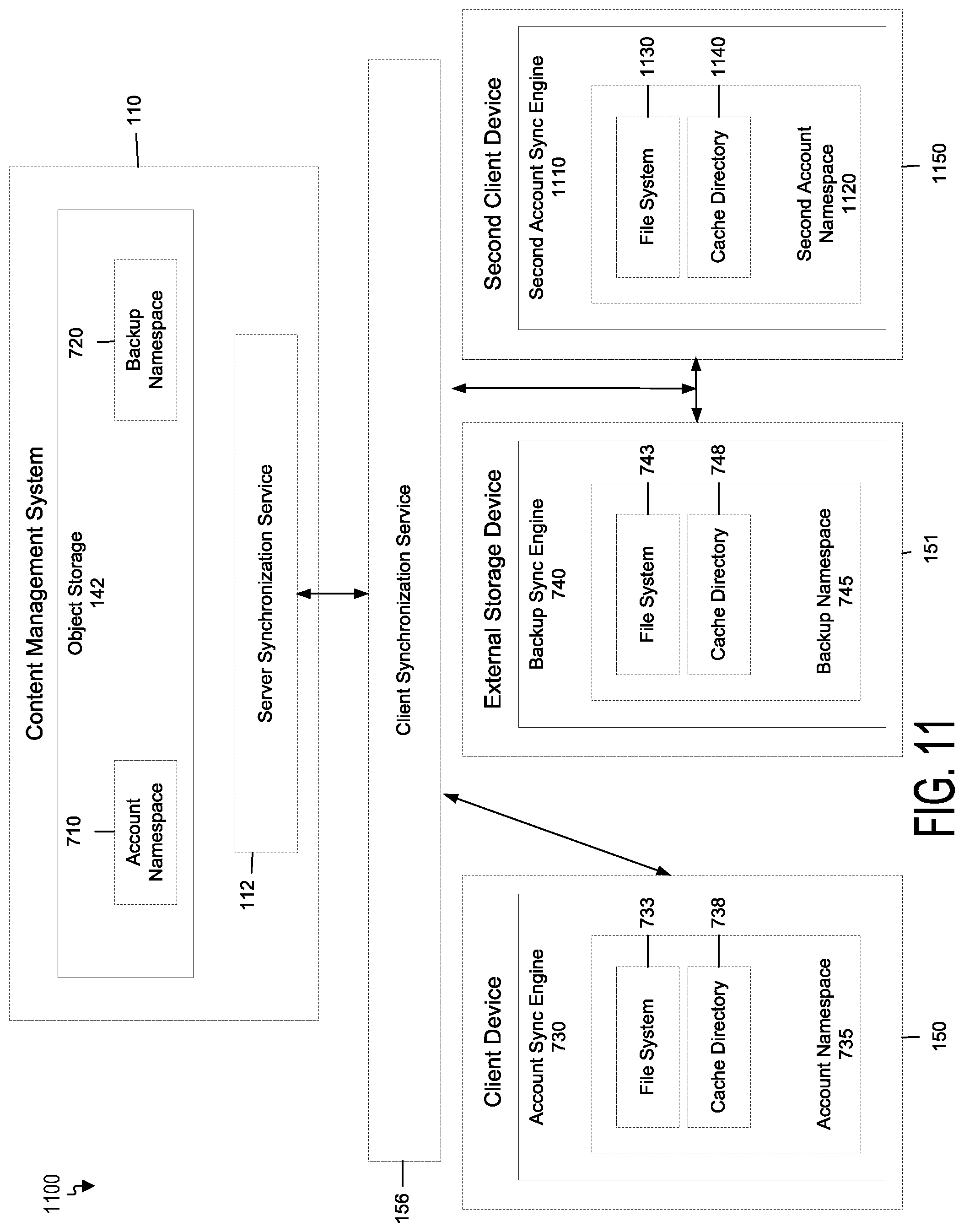 Patent US12306800 Figure 11 – Multi-root content management system