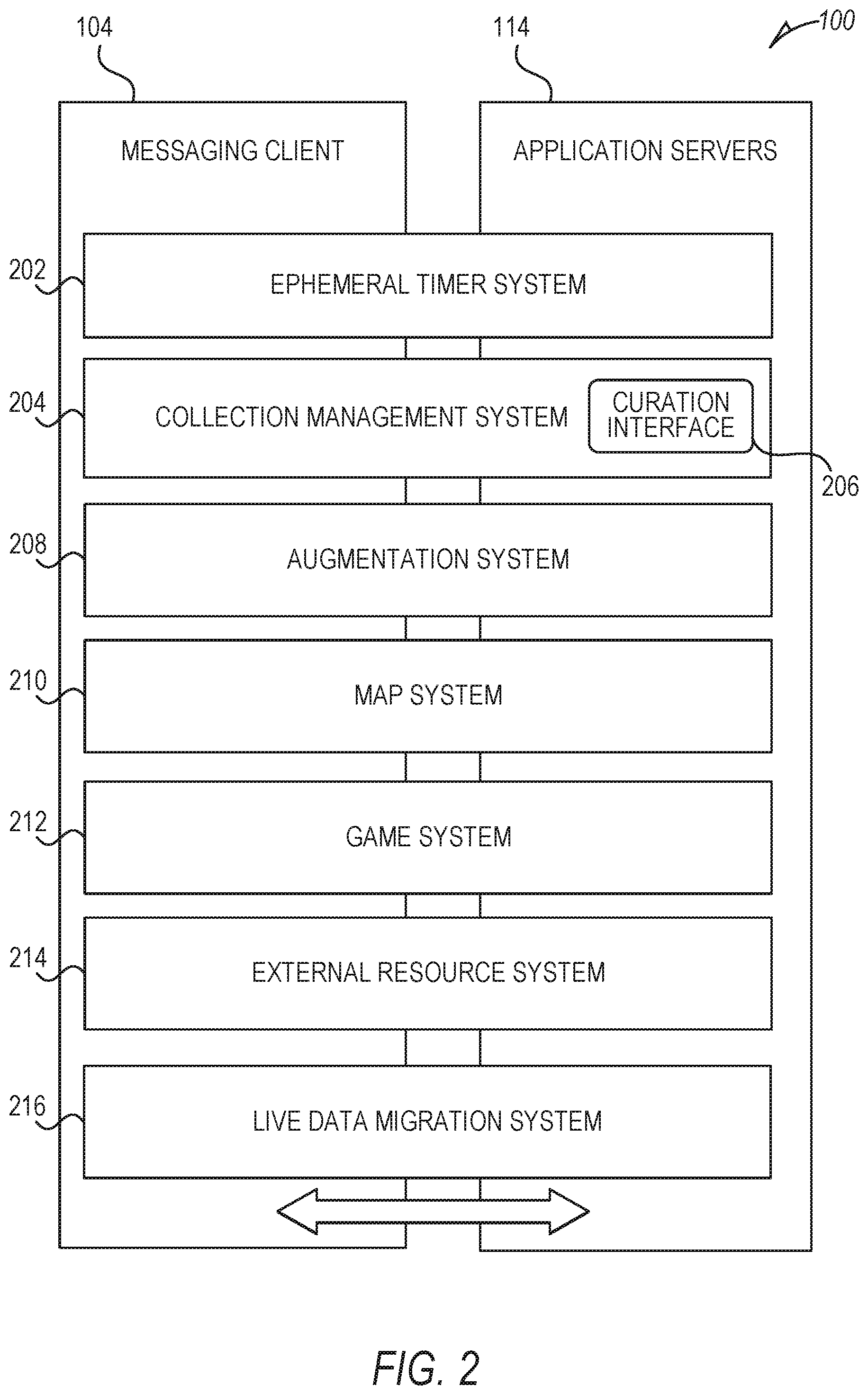 Patent US12306808 Figure 2 – Live data migration system