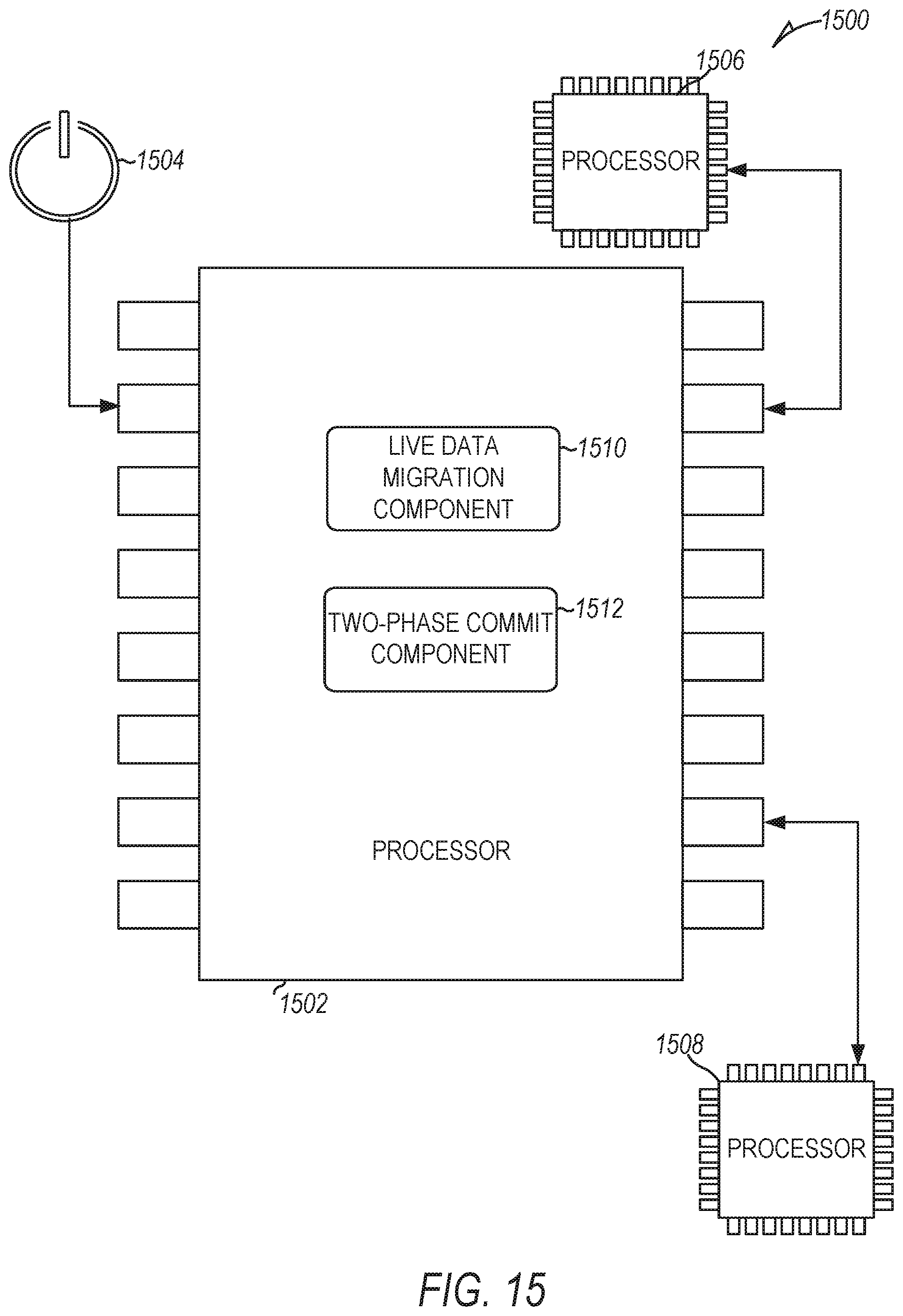 Patent US12306808 Figure 15 – Live data migration system