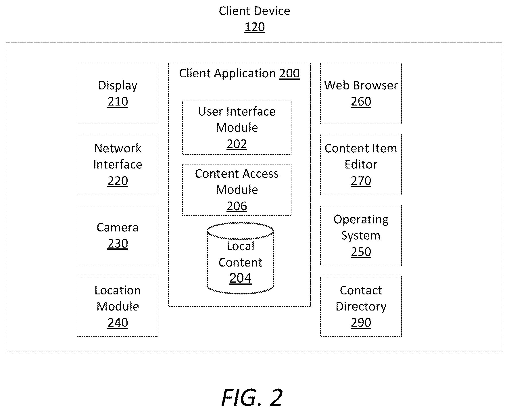 Patent US12306813 Figure 2 – Object management system for efficient content item management