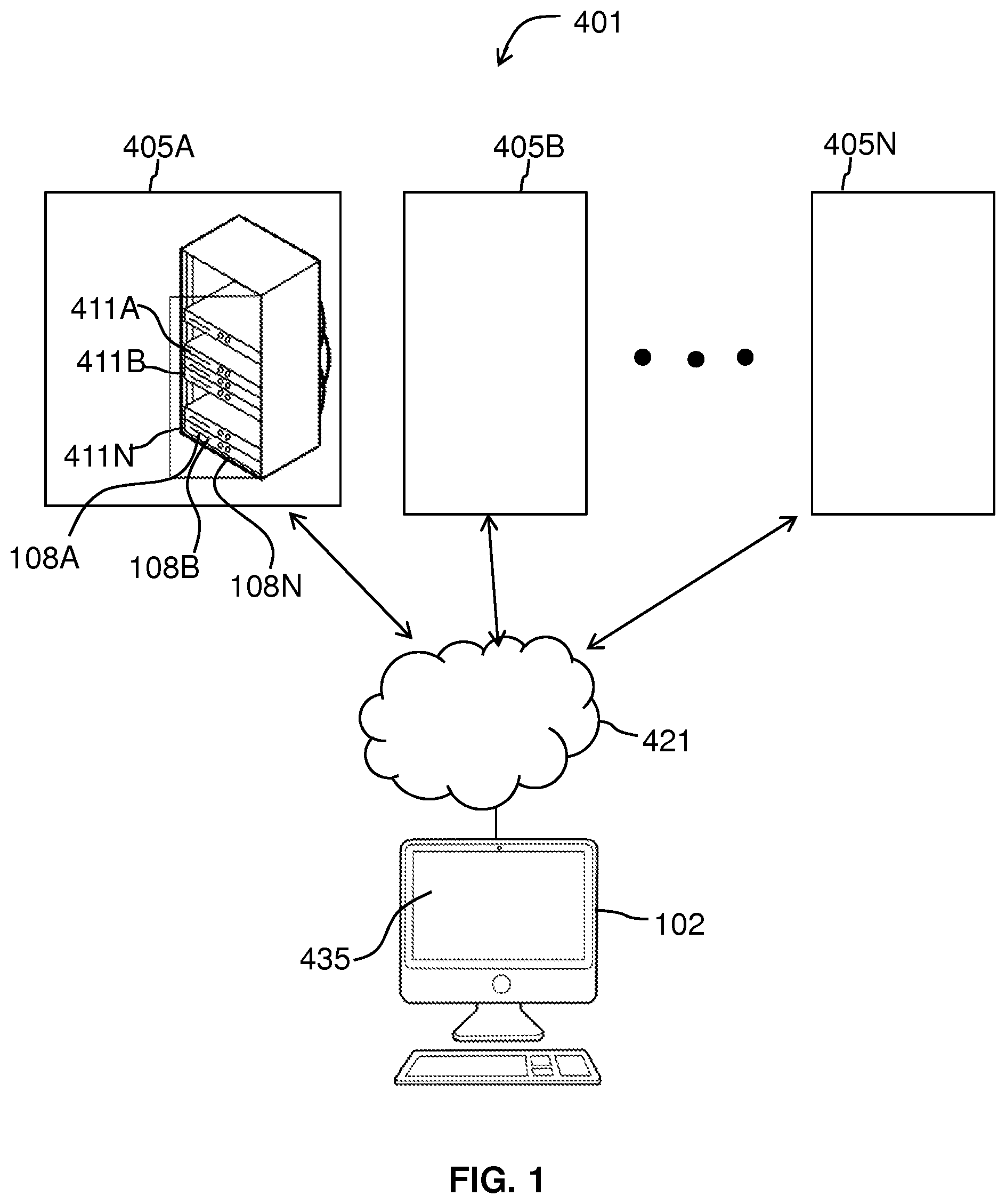 Patent US12306814 — Systems and methods for scalable delocalized information governance — Figure 1