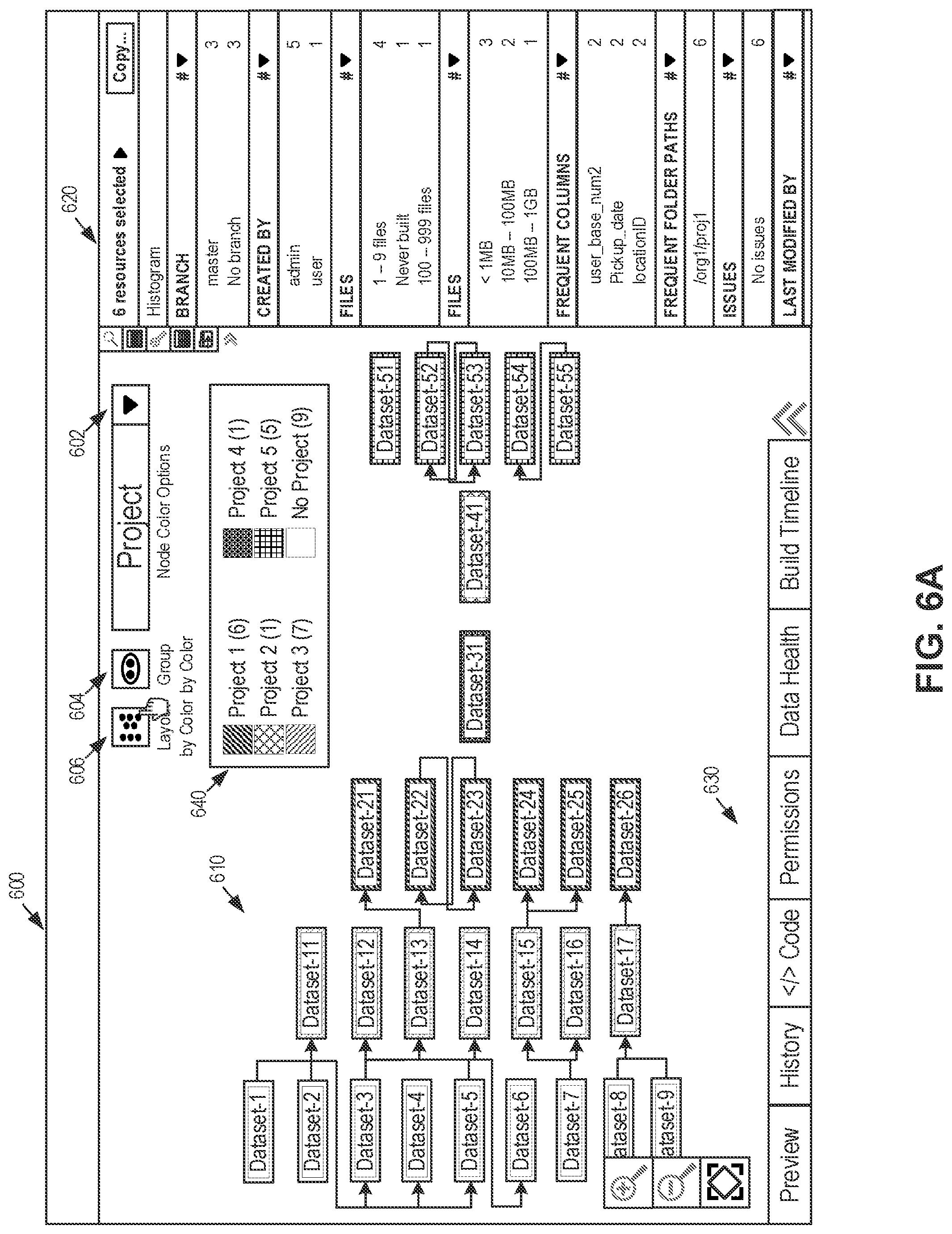 Patent US12306815 Figure 8 – Resource grouping for resource dependency system and graphical user interface