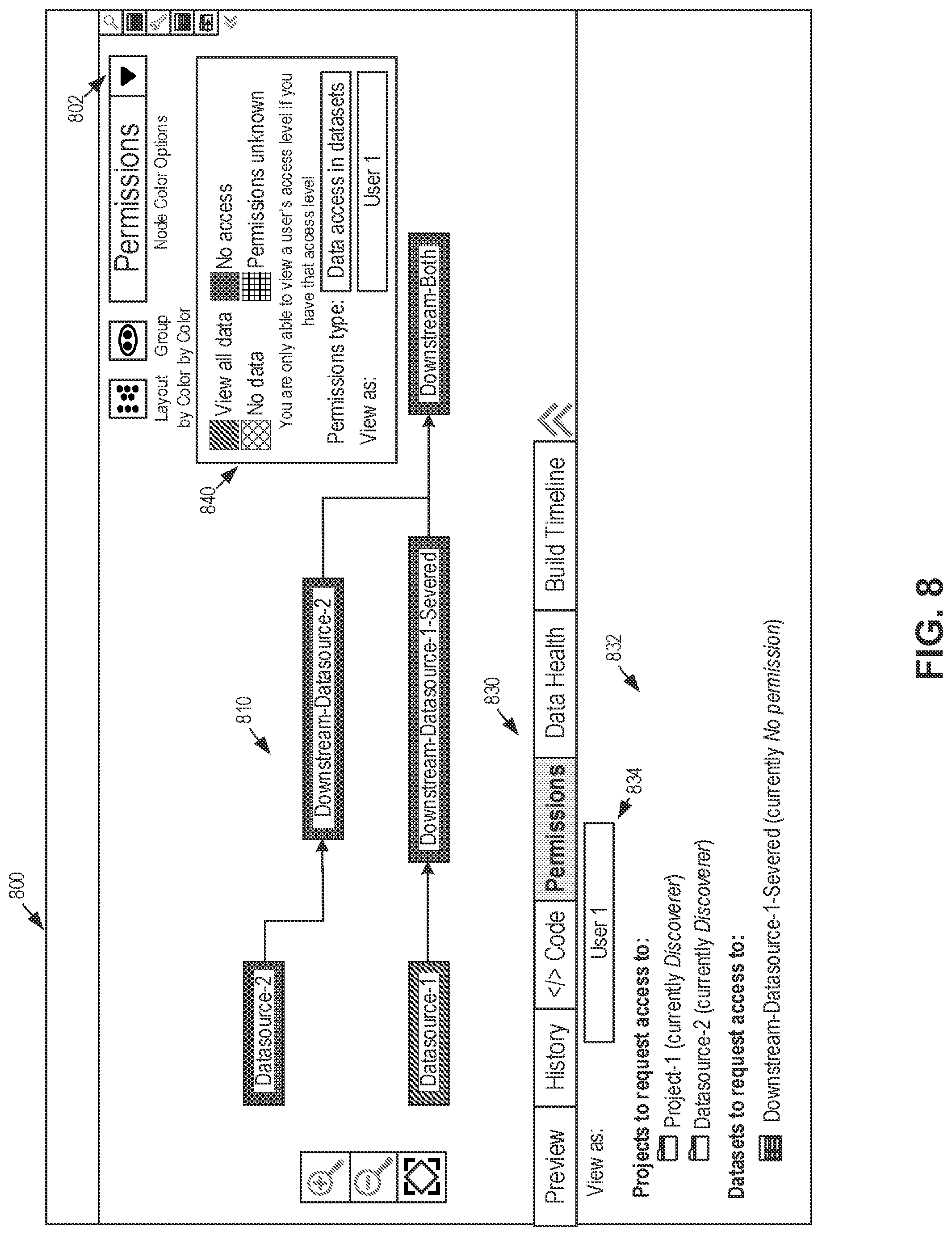 Patent US12306815 Figure 13 – Resource grouping for resource dependency system and graphical user interface
