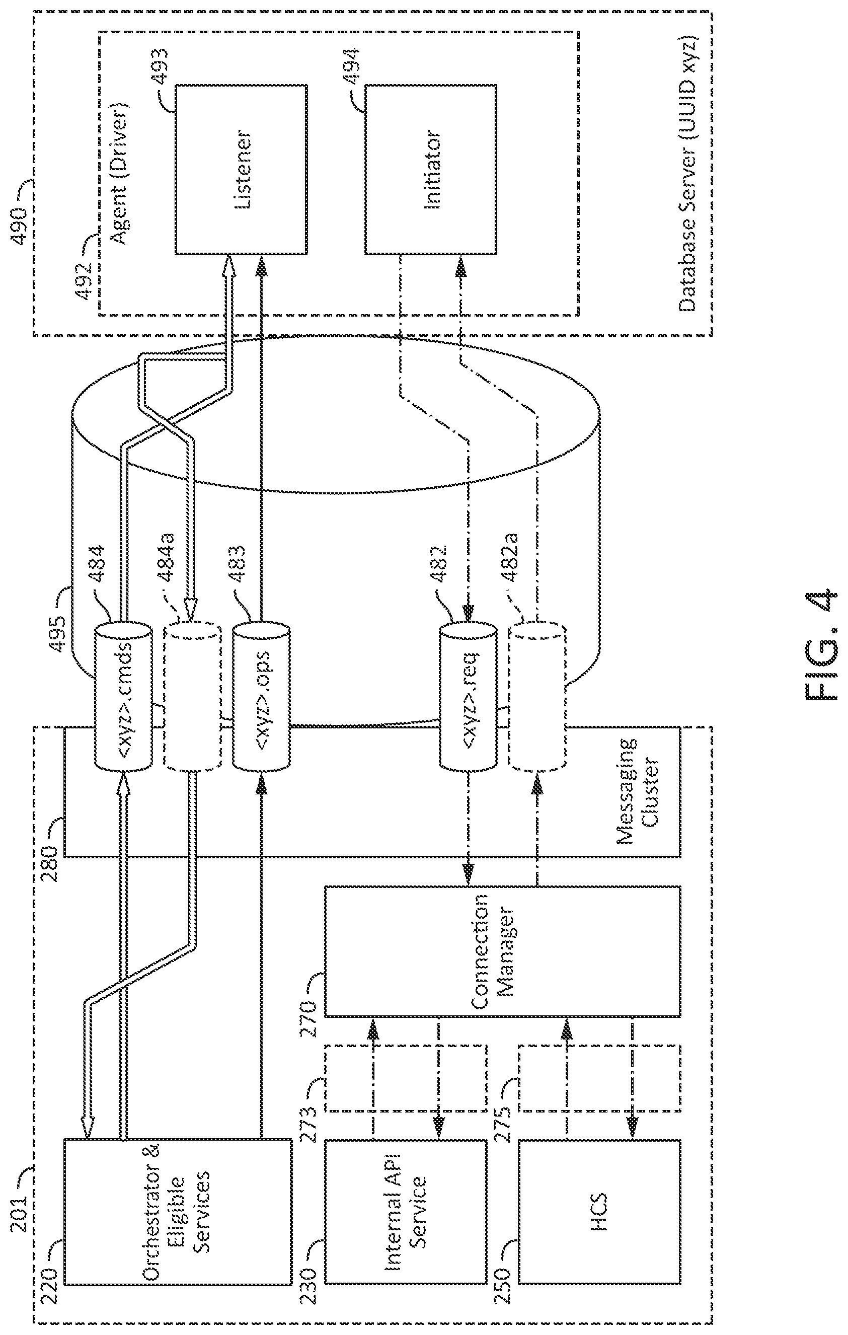 Patent US12306819 Figure 4 – Database as a service on cloud