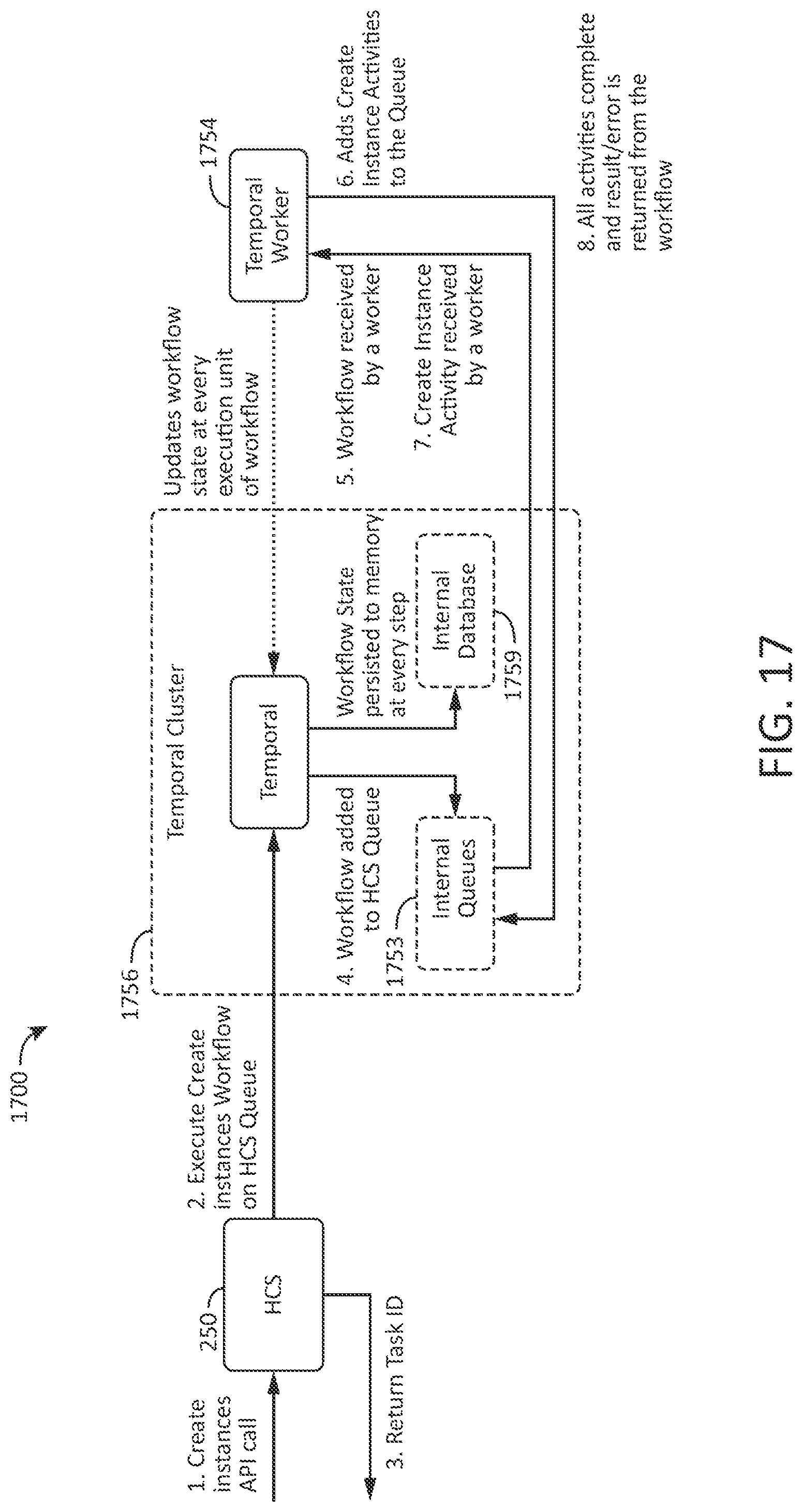 Patent US12306819 Figure 17 – Database as a service on cloud