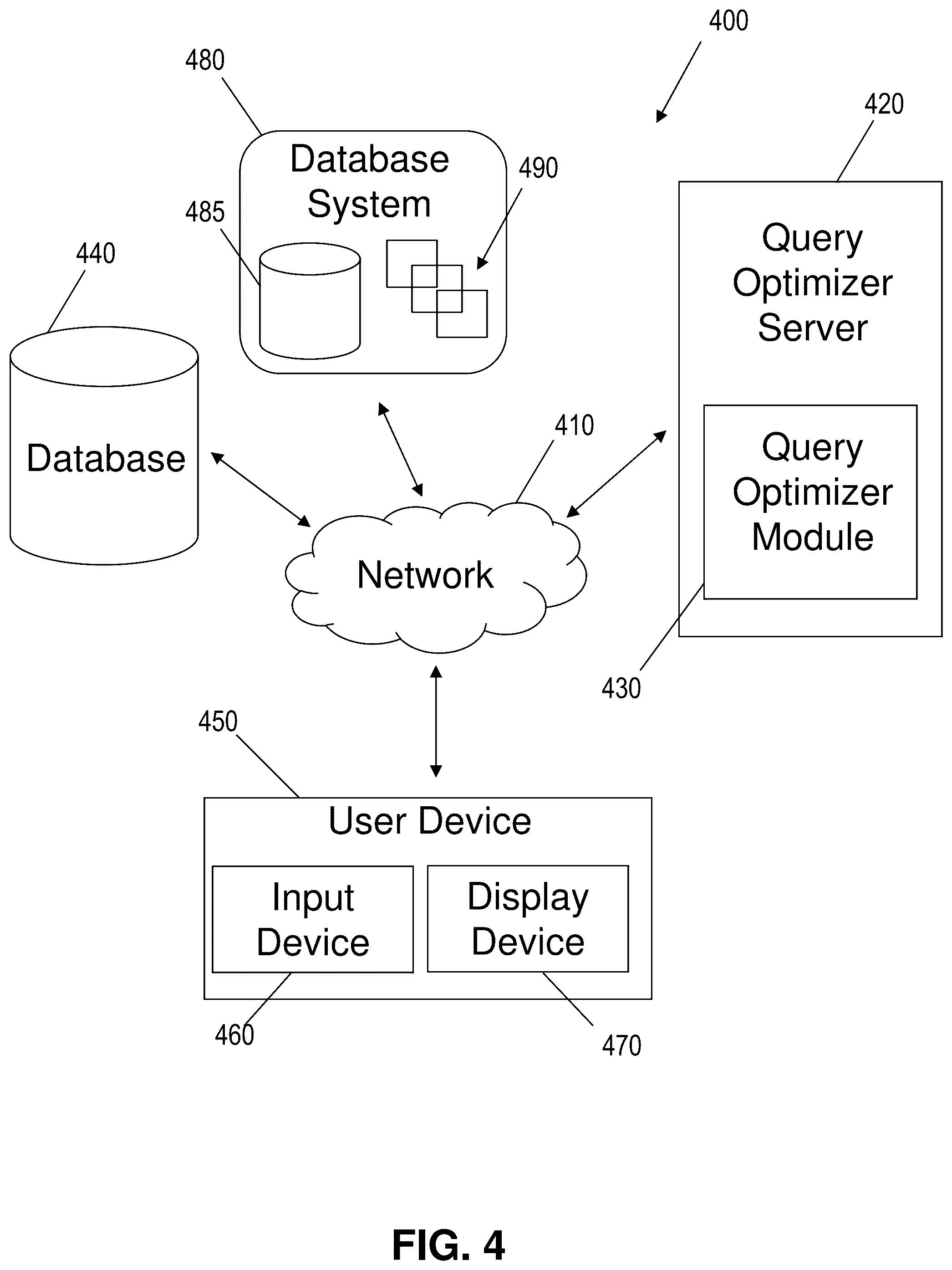 Patent US12306831 Figure 4 – Query resource optimizer
