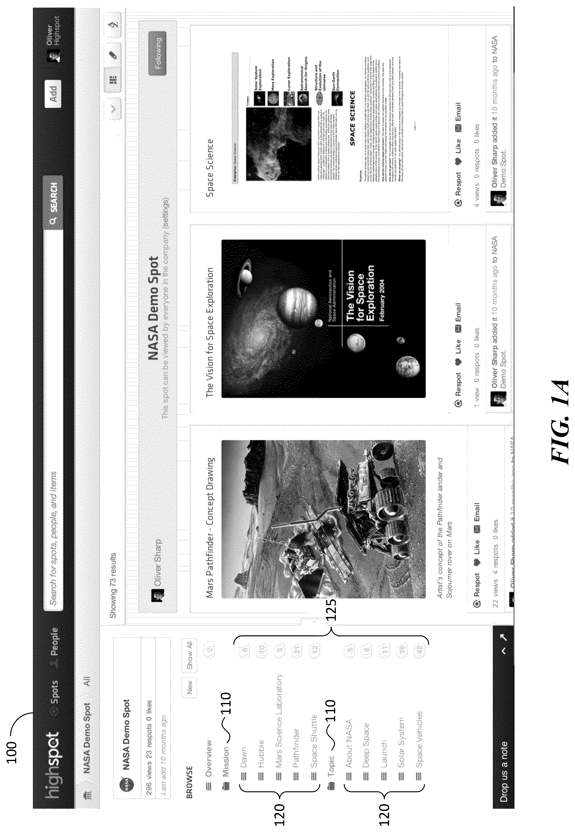 Patent US12306840 Figure 1 – Narrowing information search results for presentation to a user