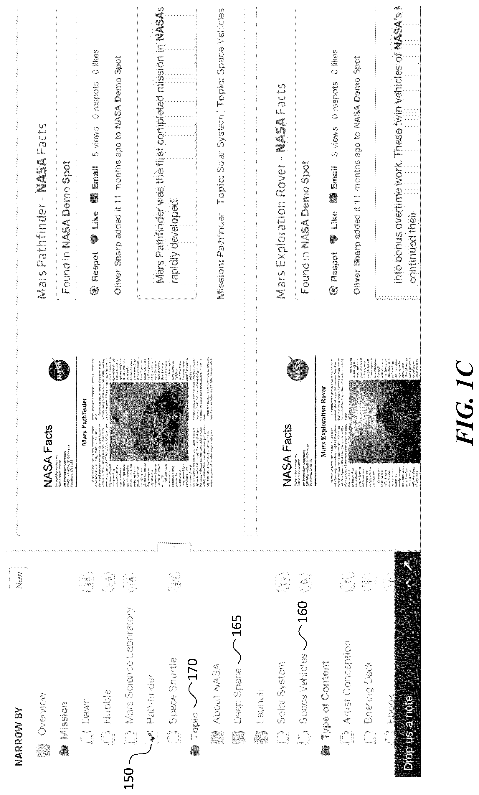 Patent US12306840 Figure 3 – Narrowing information search results for presentation to a user