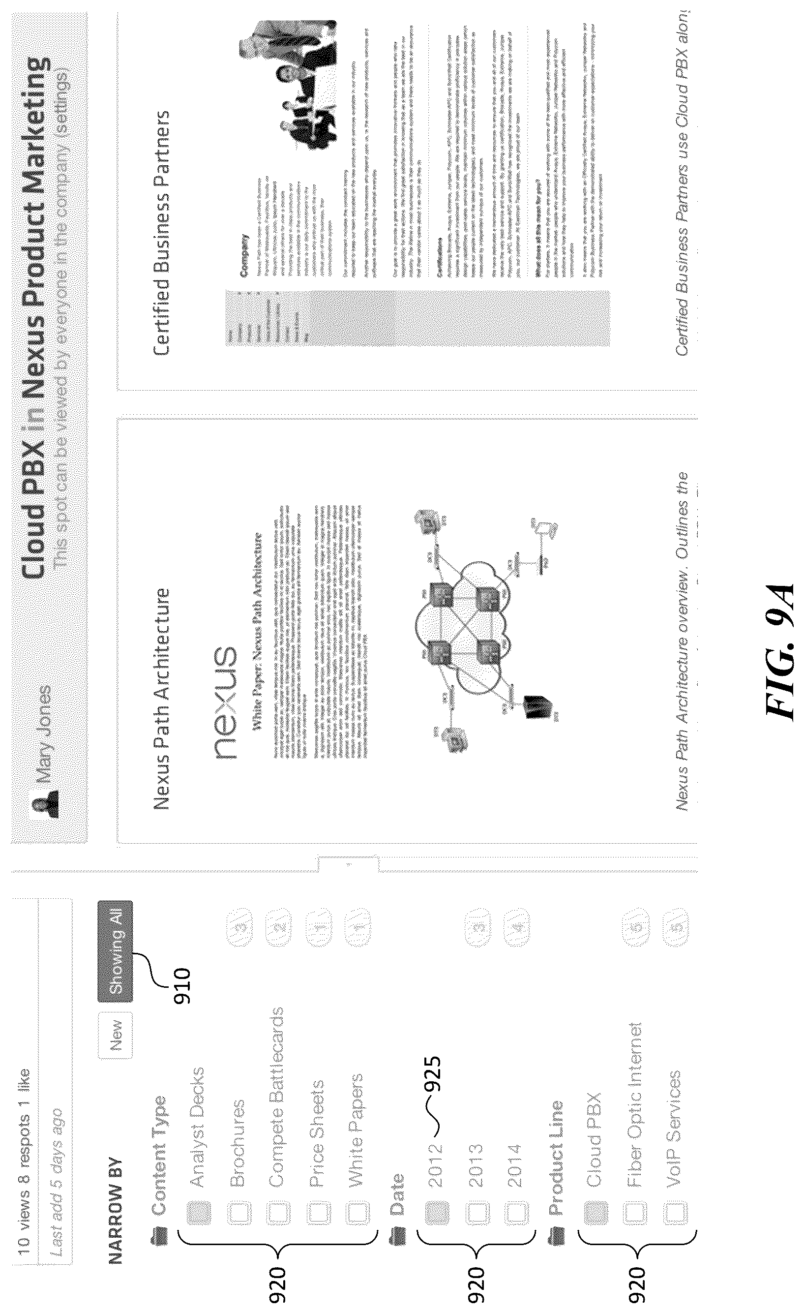 Patent US12306840 Figure 12 – Narrowing information search results for presentation to a user