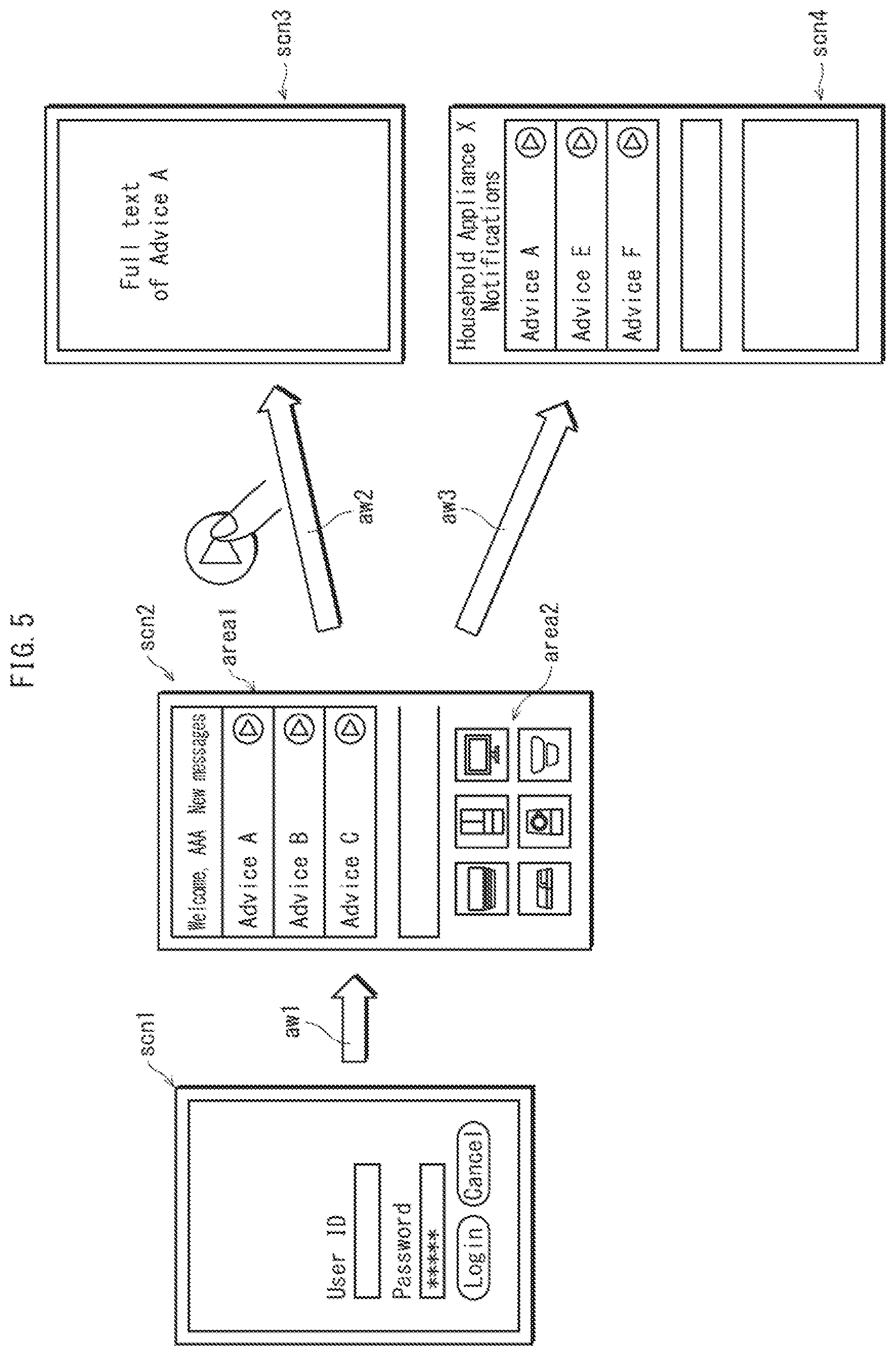 Patent US12306841 Figure 5 – Advice provision method for user using household appliance while viewing terminal screen