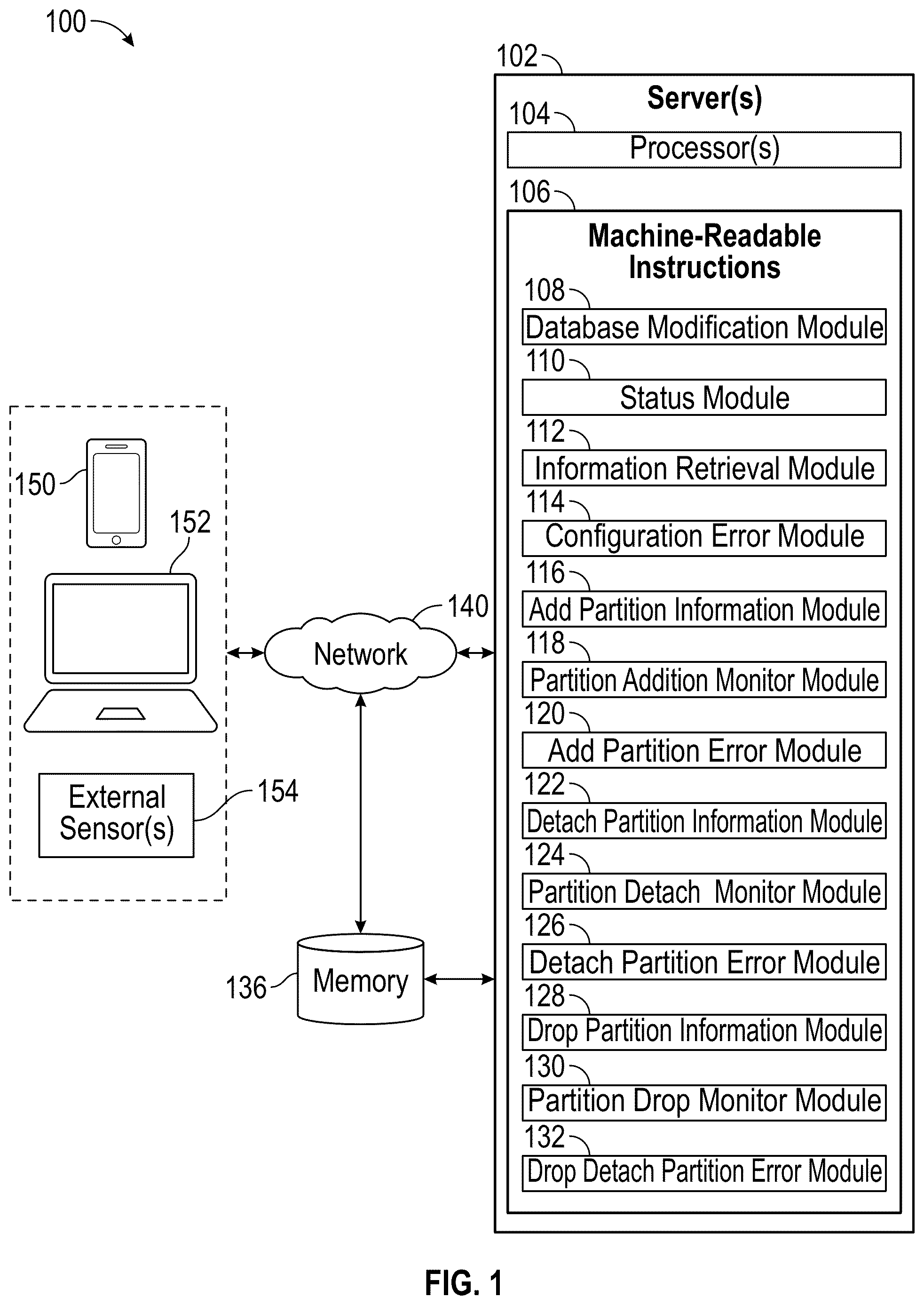 Patent US12306852 Figure 1 – System and method for data pruning via dynamic partition management