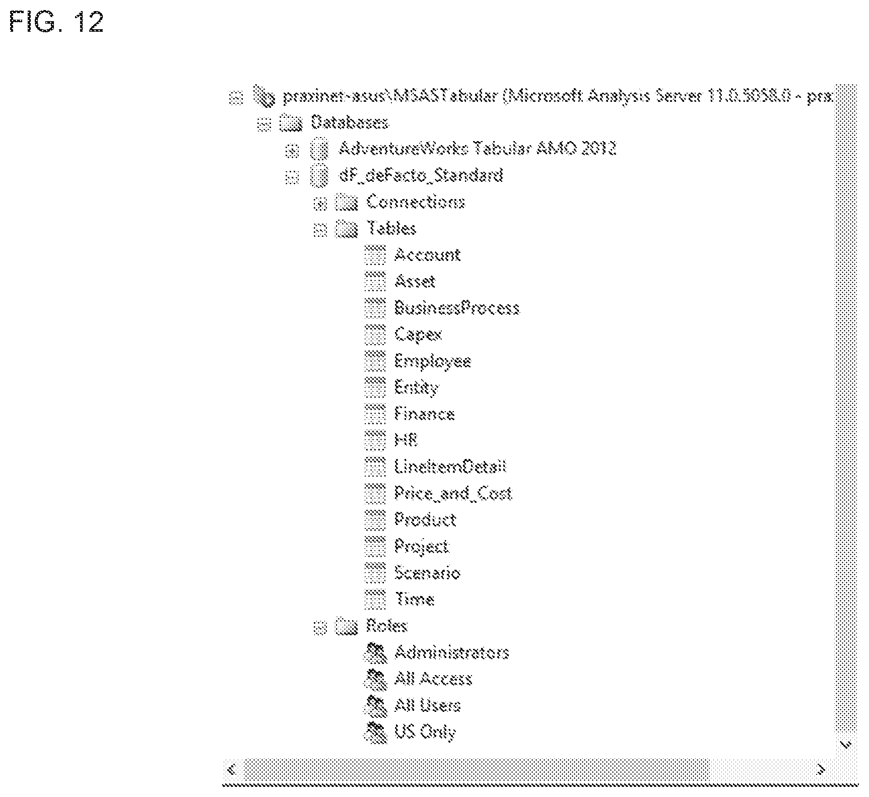 Patent US12306854 Figure 13 – Systems, methods, and devices for generation of analytical data reports using dynamically generated queries of a structured tabular cube