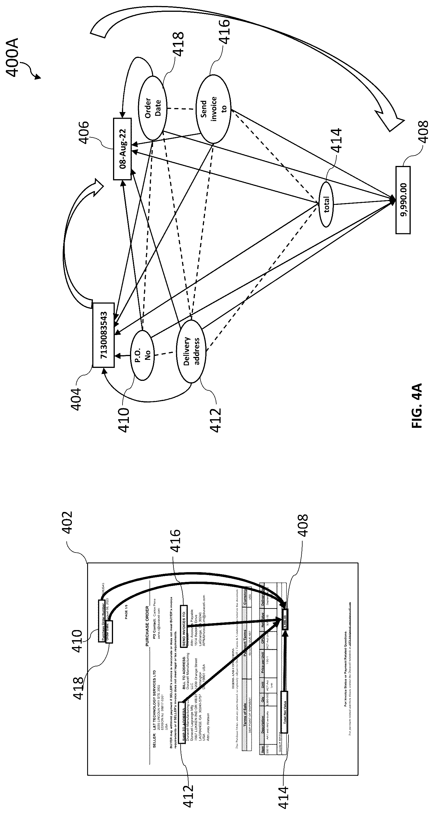 Patent US12306863 Figure 4 – Method and system of extracting data based on spatial features