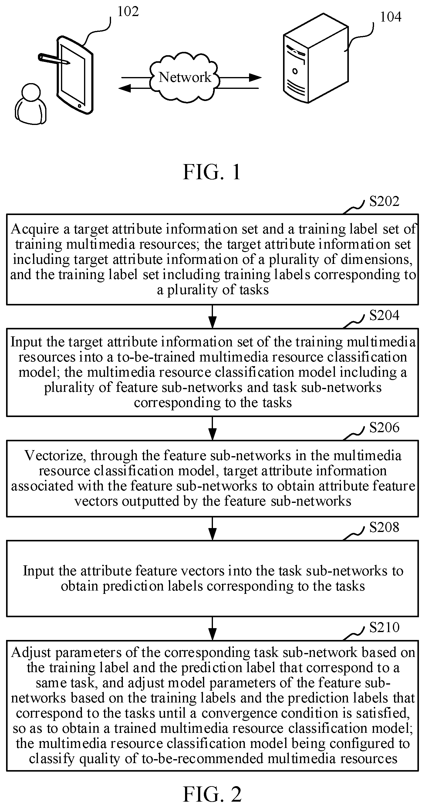 Patent US12306866 Figure 1 – Multimedia resource classification and recommendation