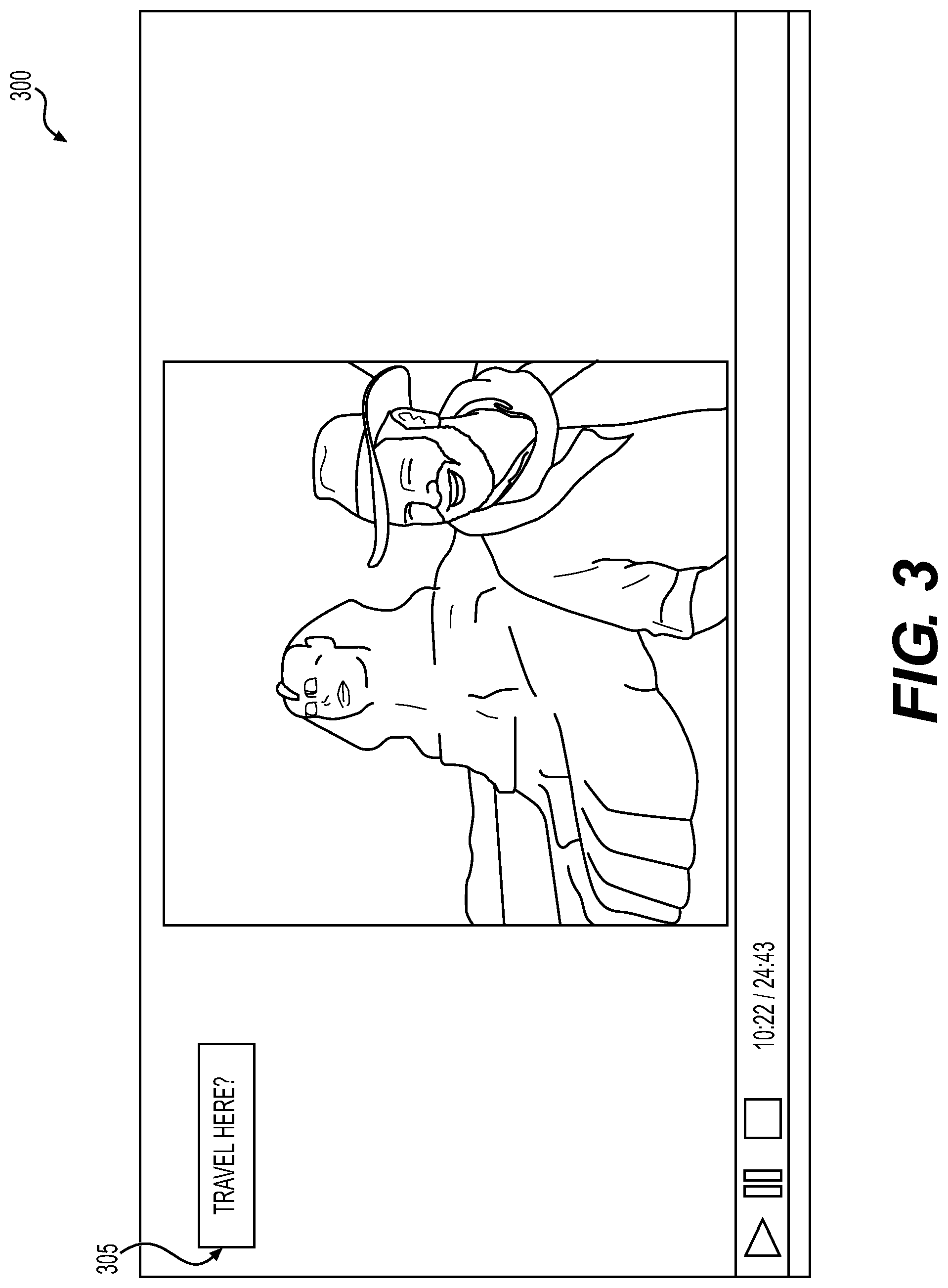 Patent US12306868 Figure 3 – Systems and methods for establishing an itinerary based on multimedia content of interest