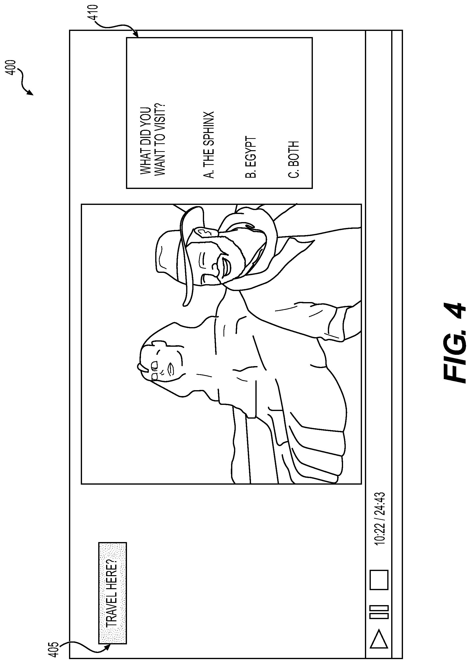 Patent US12306868 Figure 4 – Systems and methods for establishing an itinerary based on multimedia content of interest