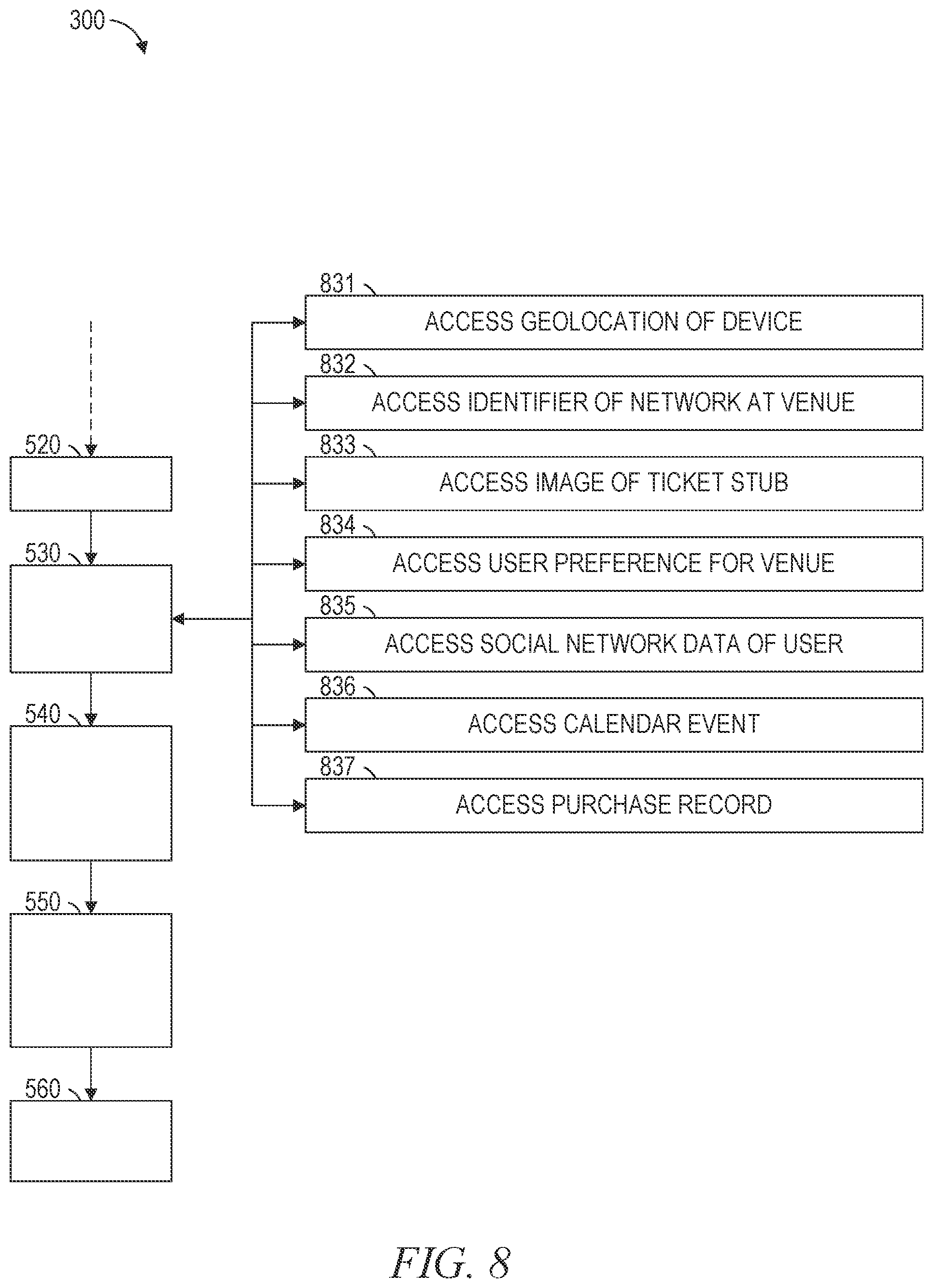 Patent US12306871 Figure 8 – Audio identification during performance