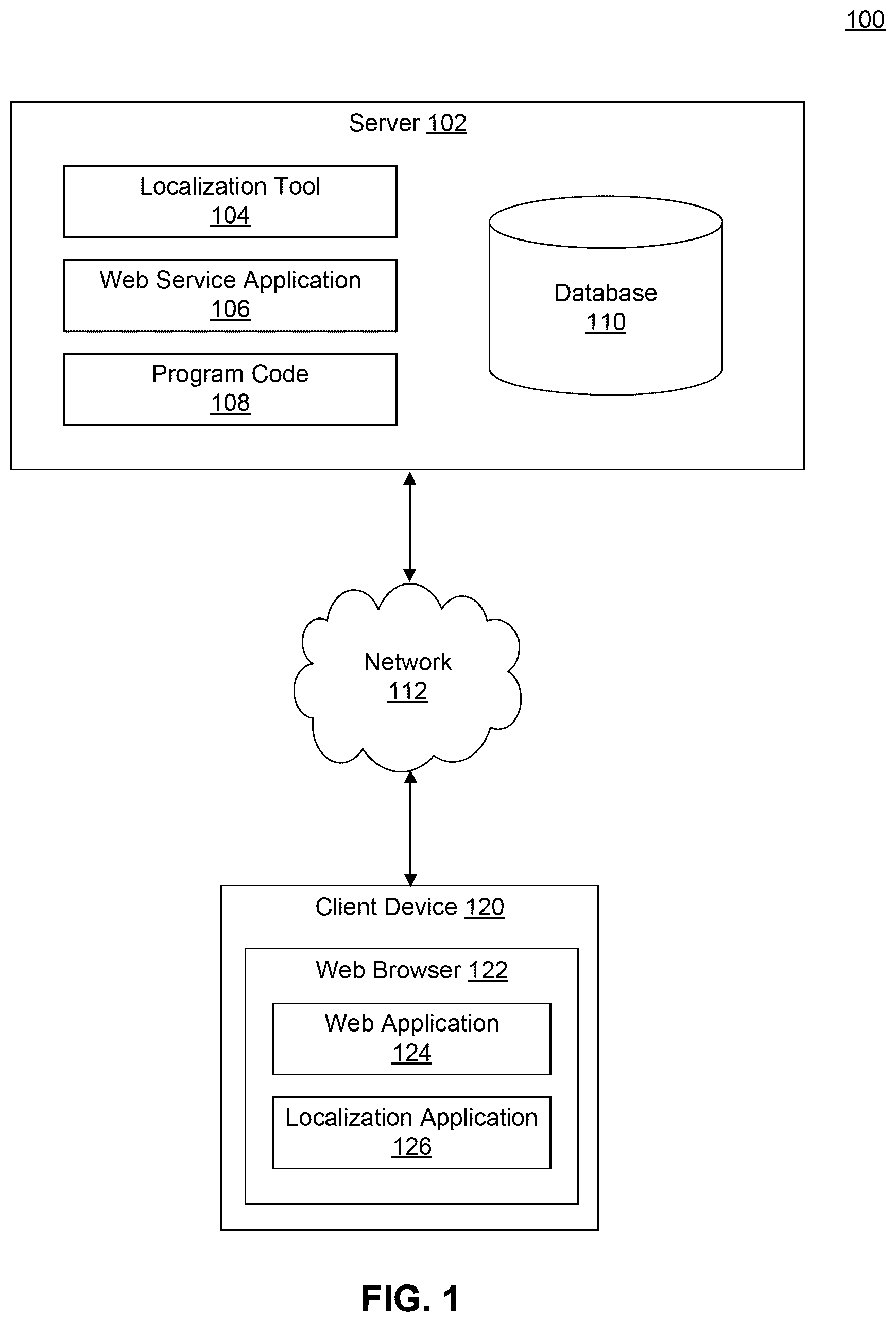 Patent US12306896 Figure 1 – Automatic layout anomaly detection for website localization